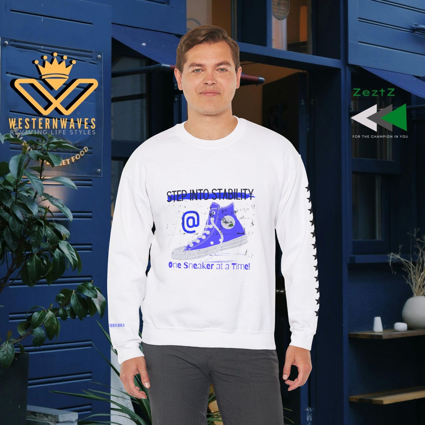 Unisex Heavy Blend™ Crewneck Sweatshirt_ N3+ Series UHBCSS PT2WW031_ Limited Edition Pure Luxury By WesternWaves:
