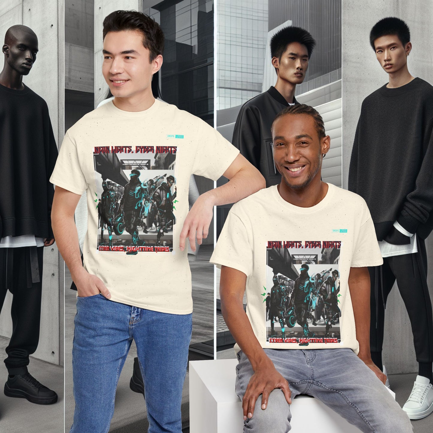 Unisex Heavy Cotton Tee_ N8+ Series USHOSTEE_ PT2WW003_ 01 Oct 2025_ Limited Edition Casual Wear by WesternWaves: