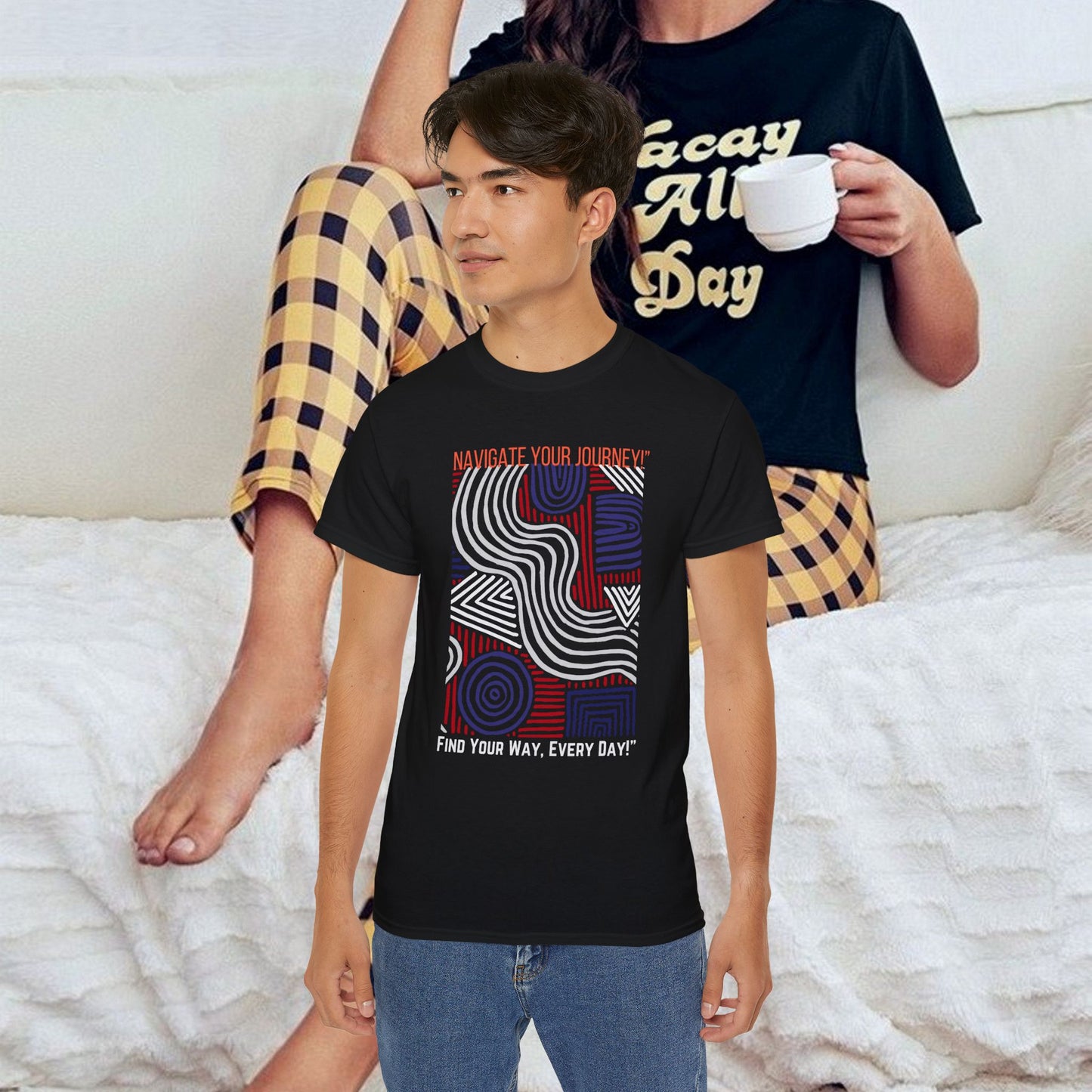 Unisex Ultra Cotton Tee_ Classic Comfort Unleashed_ N2+ Series USUCTEE PT2WW005_ Limited Edition Maximum Comfort & Style by WesternWaves: