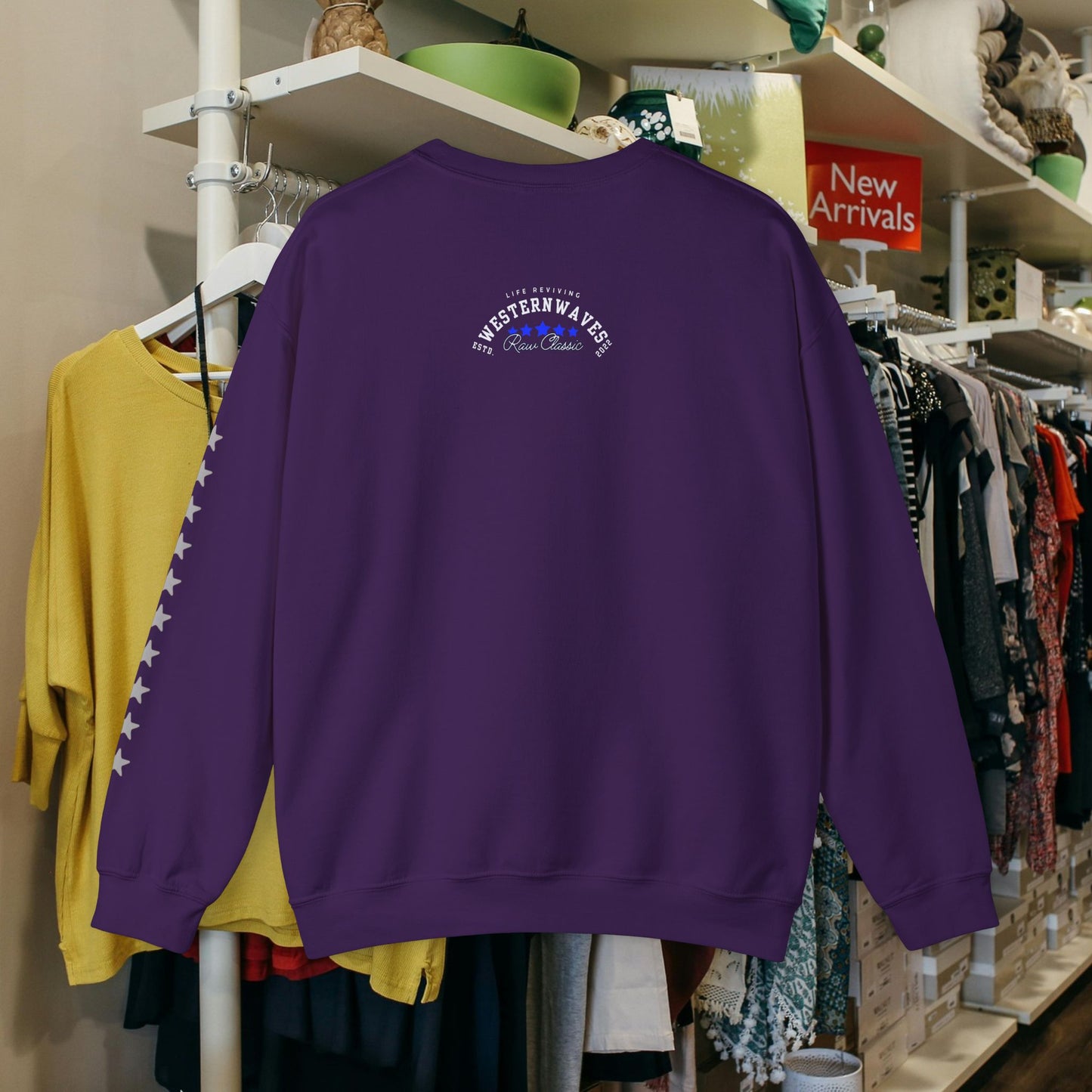 Unisex Heavy Blend™ Crewneck Sweatshirt_ N2 Sports Series UHBCSS PT2WW004_ Limited Edition 'DROPS' Brand Sweatshirt by WesternWaves: