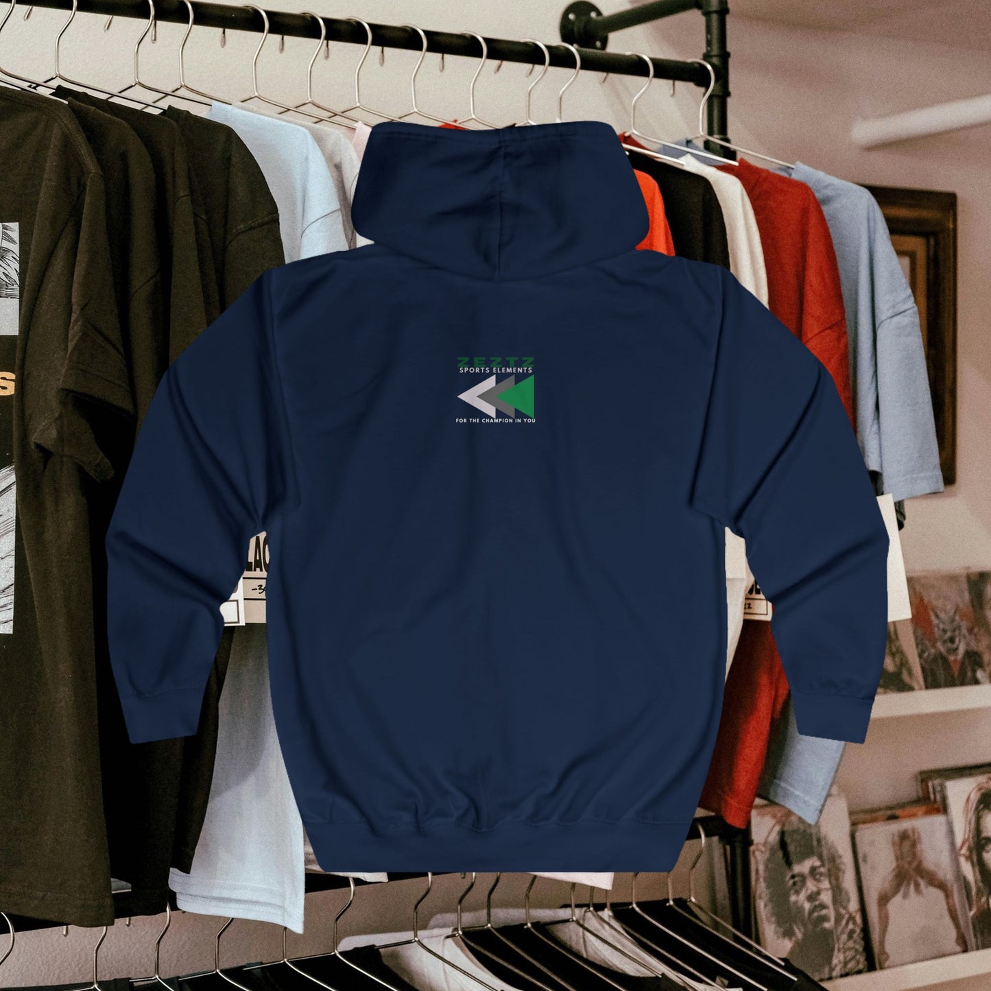 Unisex Full Zip Hoodie_ N7* Series USFZHOODIE PT2WW007_ Limited Edition Trendy Vibes by WesternWaves: