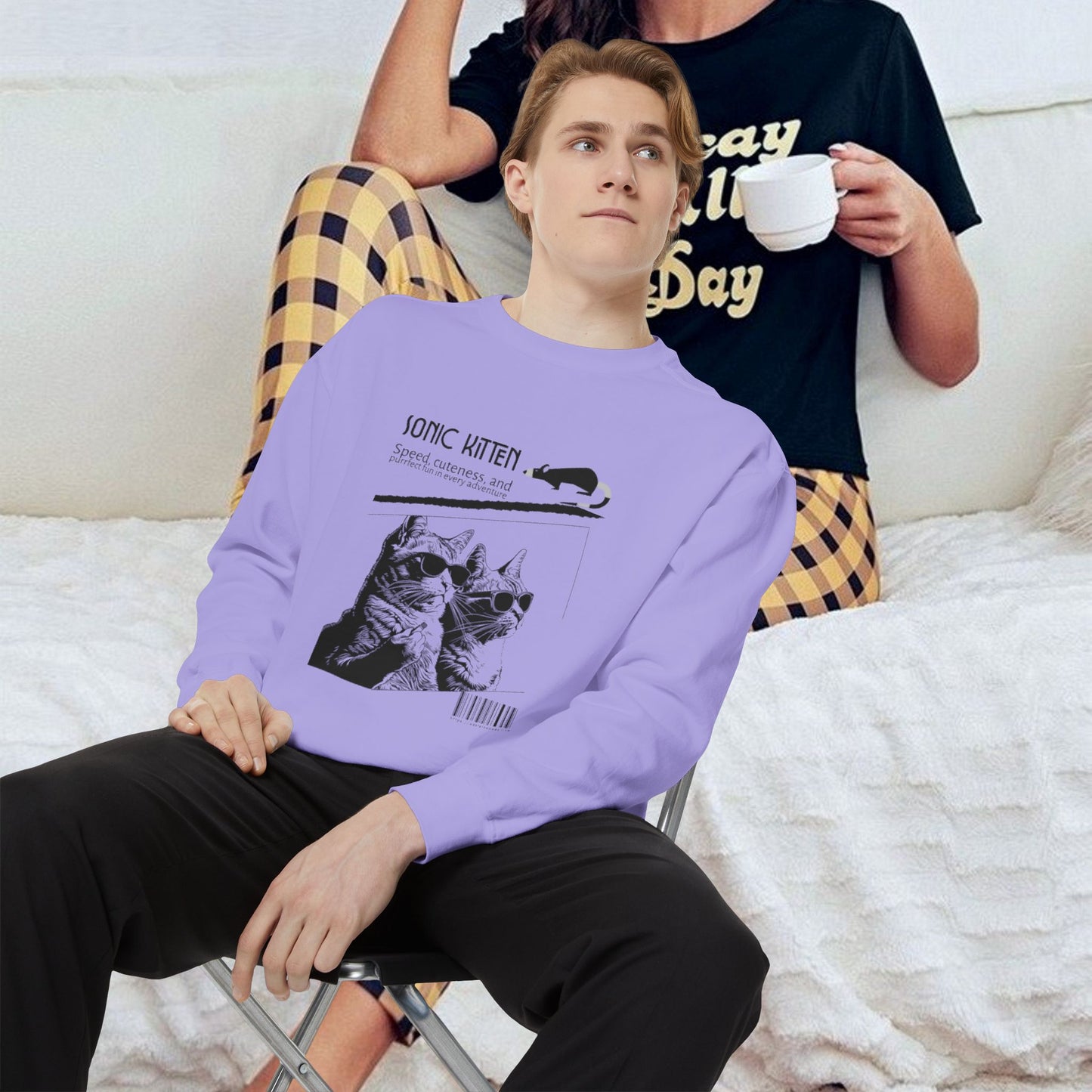 Unisex Garment-Dyed Sweatshirt_ N3+ Series SPW UGDSS PT2WW003_WesternWaves Limited Edition
