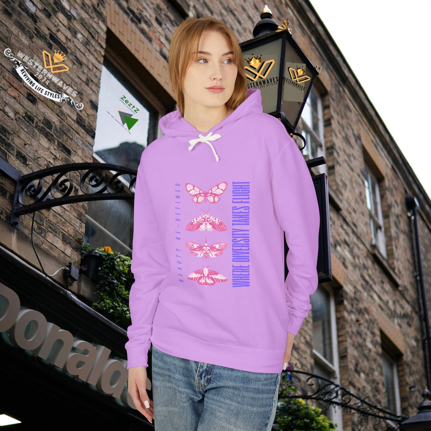 Unisex Lightweight Hooded Sweatshirt – N3+ Series USLWHSS PT2WW012_ Limited Edition Crafted Comfort by WesternWaves: