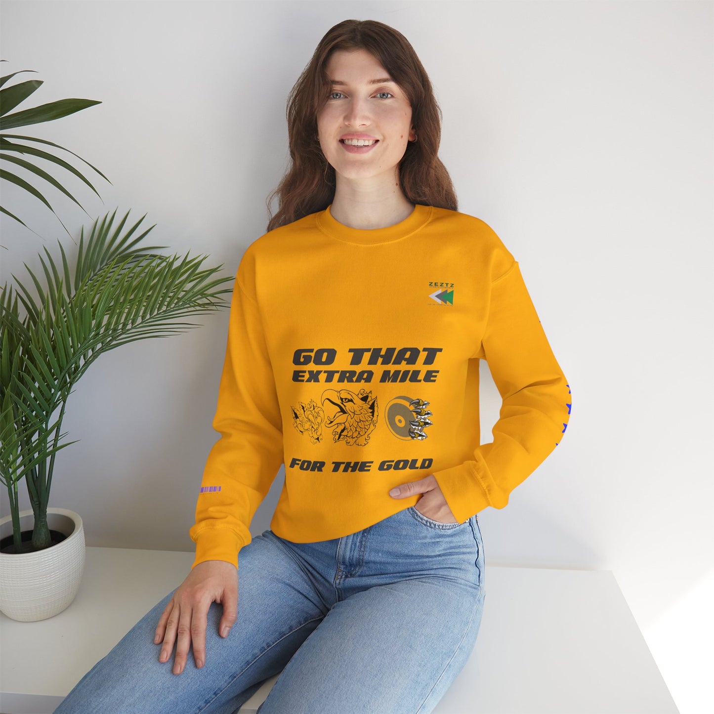 Unisex Heavy Blend™ Crewneck Sweatshirt_ N2 Sports Series UHBCSS PT2WW005_ Limited Edition ‘Zeztz’ Brand Sports Elements by WesternWaves: