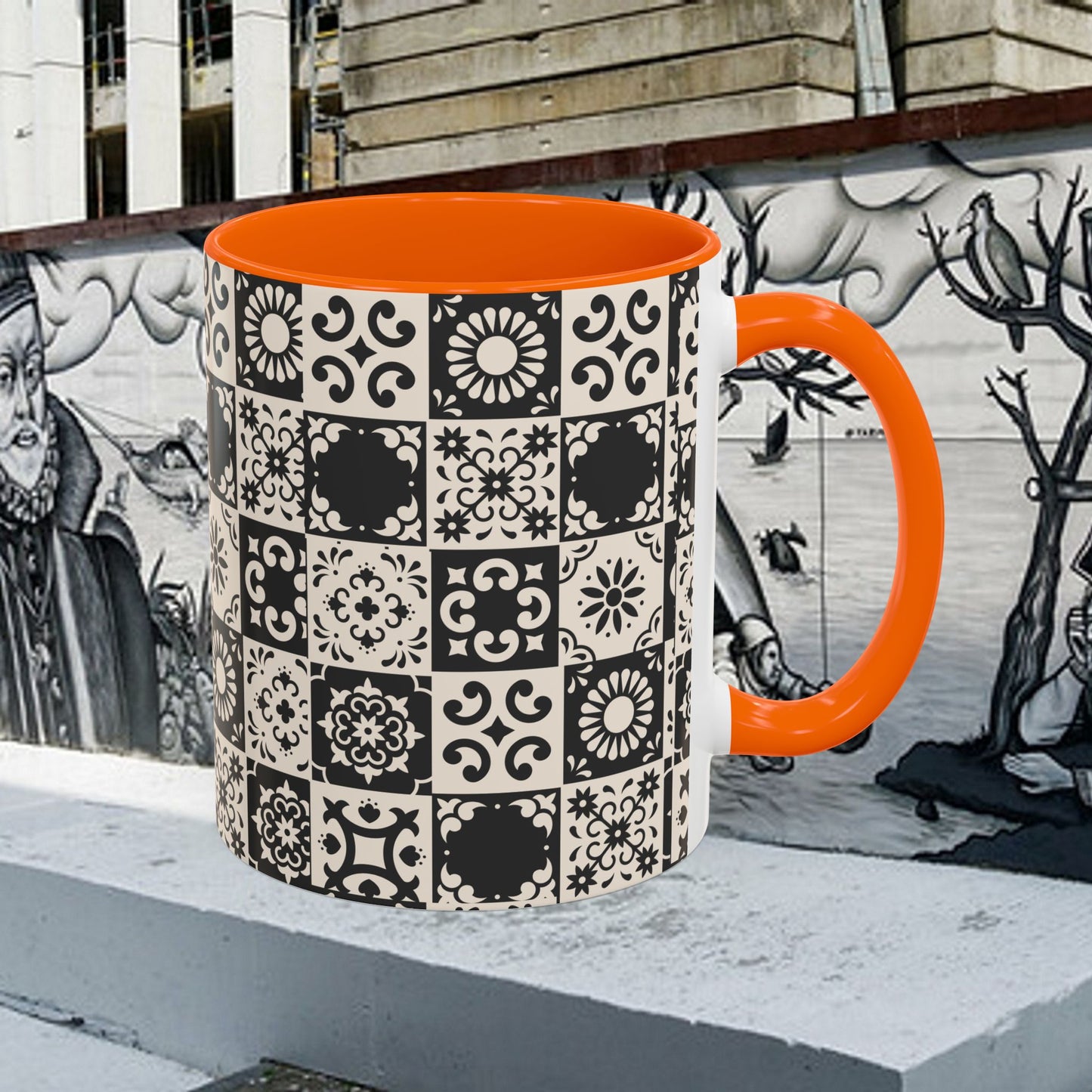 Accent Coffee Mug (11, 15oz)_ N+ Series ACMUG PT2WW004_ Limited Edition Mug by WesternWaves