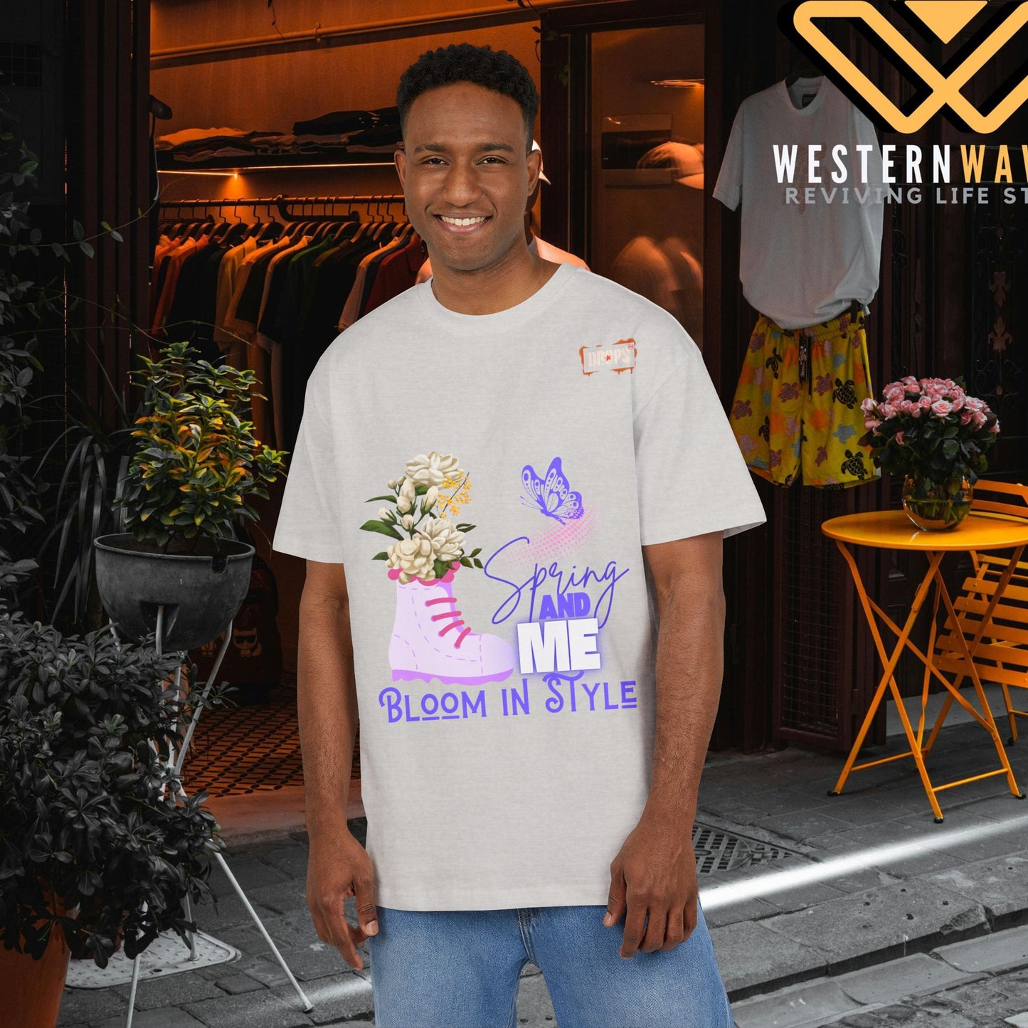 Unisex Oversized Tee_ N5+ Series USOSTEE PT2WW001_ Limited Edition by WesternWaves: