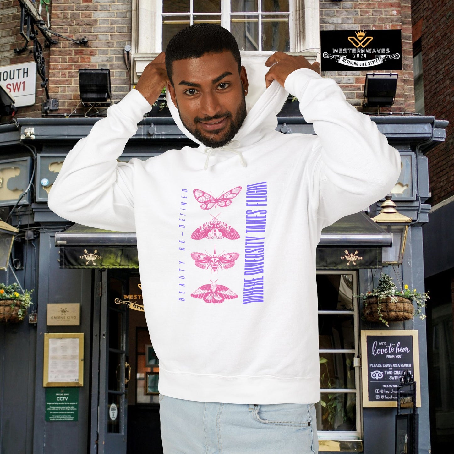 Unisex Lightweight Hooded Sweatshirt – N3+ Series USLWHSS PT2WW012_ Limited Edition Crafted Comfort by WesternWaves: