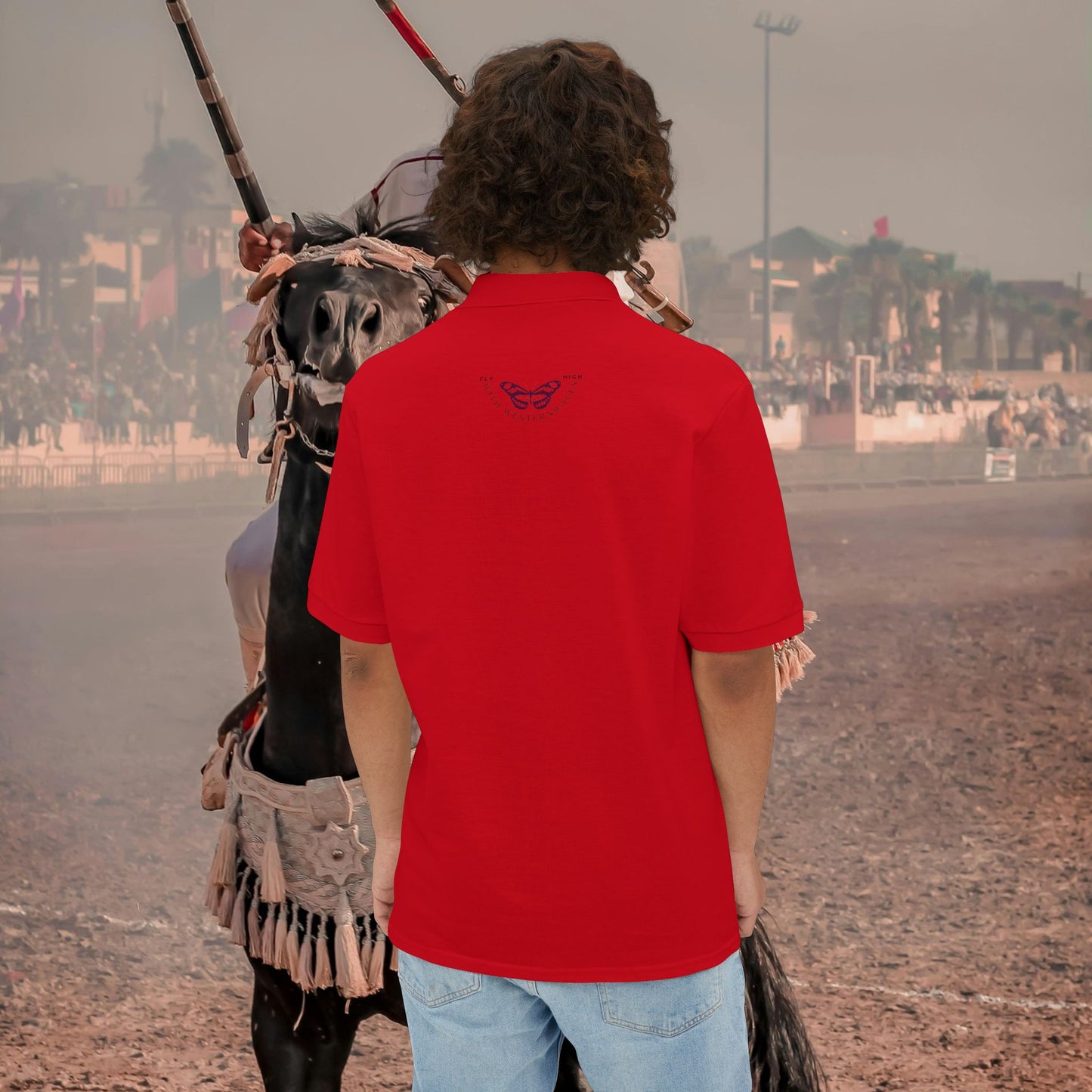 Men's Piqué Polo Classic Shirt – N2 Series MPPOLOCS PT2WW002_ Limited Edition Timeless Elegance of ‘EagalZ’ Sports Brand by WesternWaves: