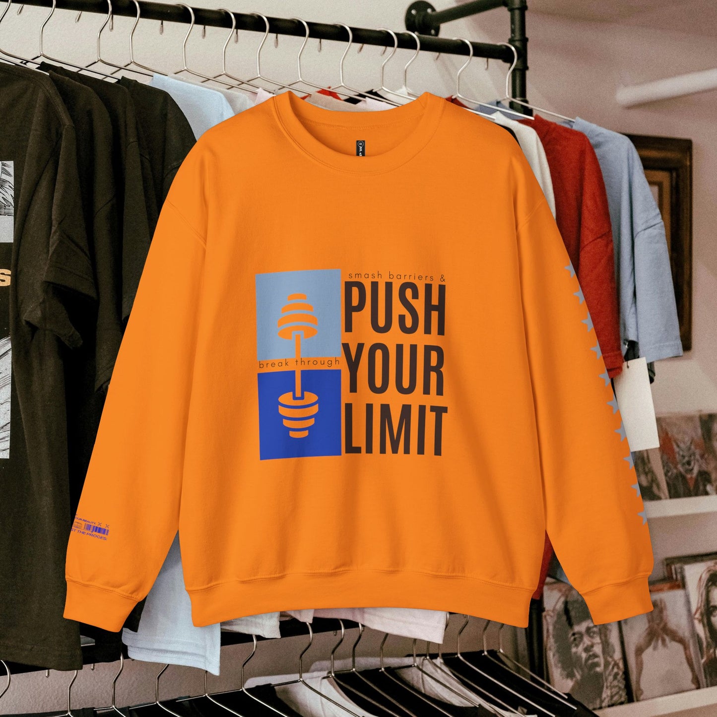 Unisex Heavy Blend™ Crewneck Sweatshirt_ N+ Series UHBCSS PT2WW027_ Limited Edition by WesternWaves: