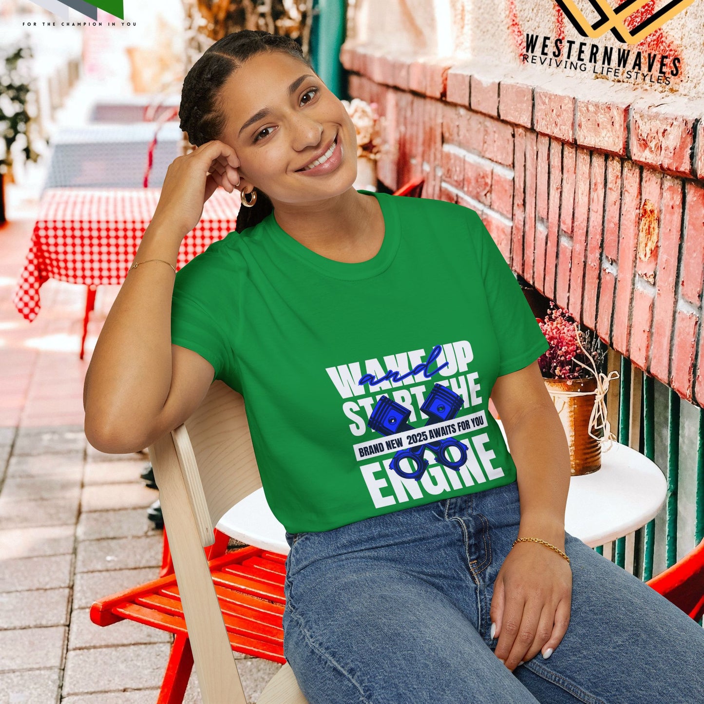 Unisex Softstyle T-Shirt_ N3+ Series USSTS FT2WW004_ Redefine Relaxation Limited Edition by WesternWaves: