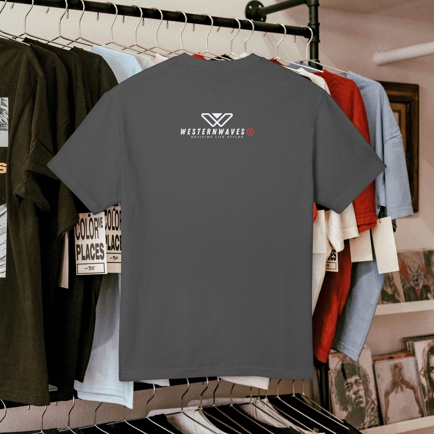 Unisex Garment-Dyed Heavyweight Cotton Tee_ N2+ Series USGDHWCTEE PT2WW007_ Limited Edition Statement of Style by WesternWaves: