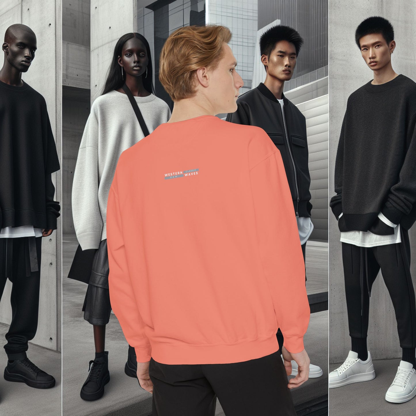 Unisex Garment-dyed Sweatshirt_ Series UWD 063_ Limited Edition Cozy Apparel for Adventurers by WesternWaves: