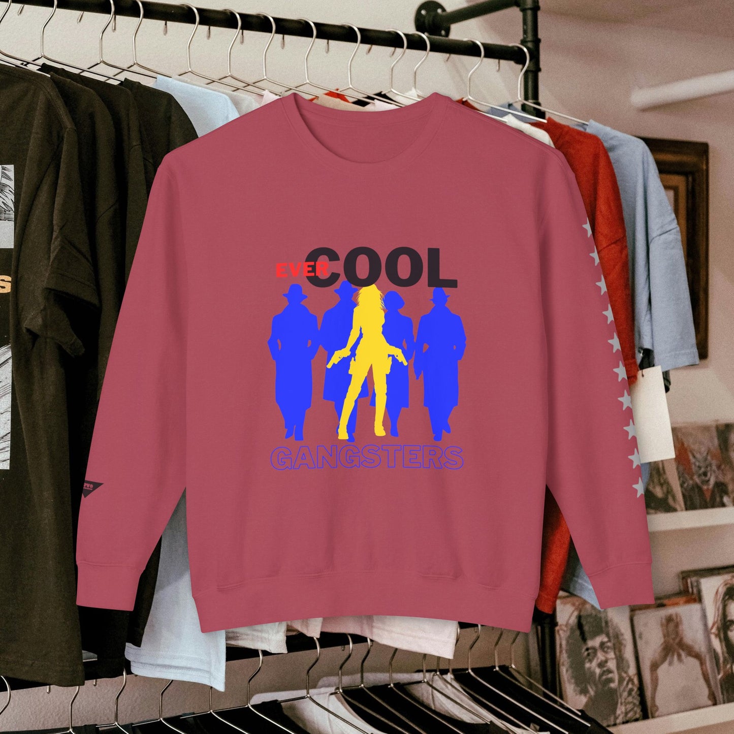 Unisex Lightweight Crewneck Sweatshirt_ N3+ Series ULWCSS PT2WW001_ Limited Edition by WesternWaves: