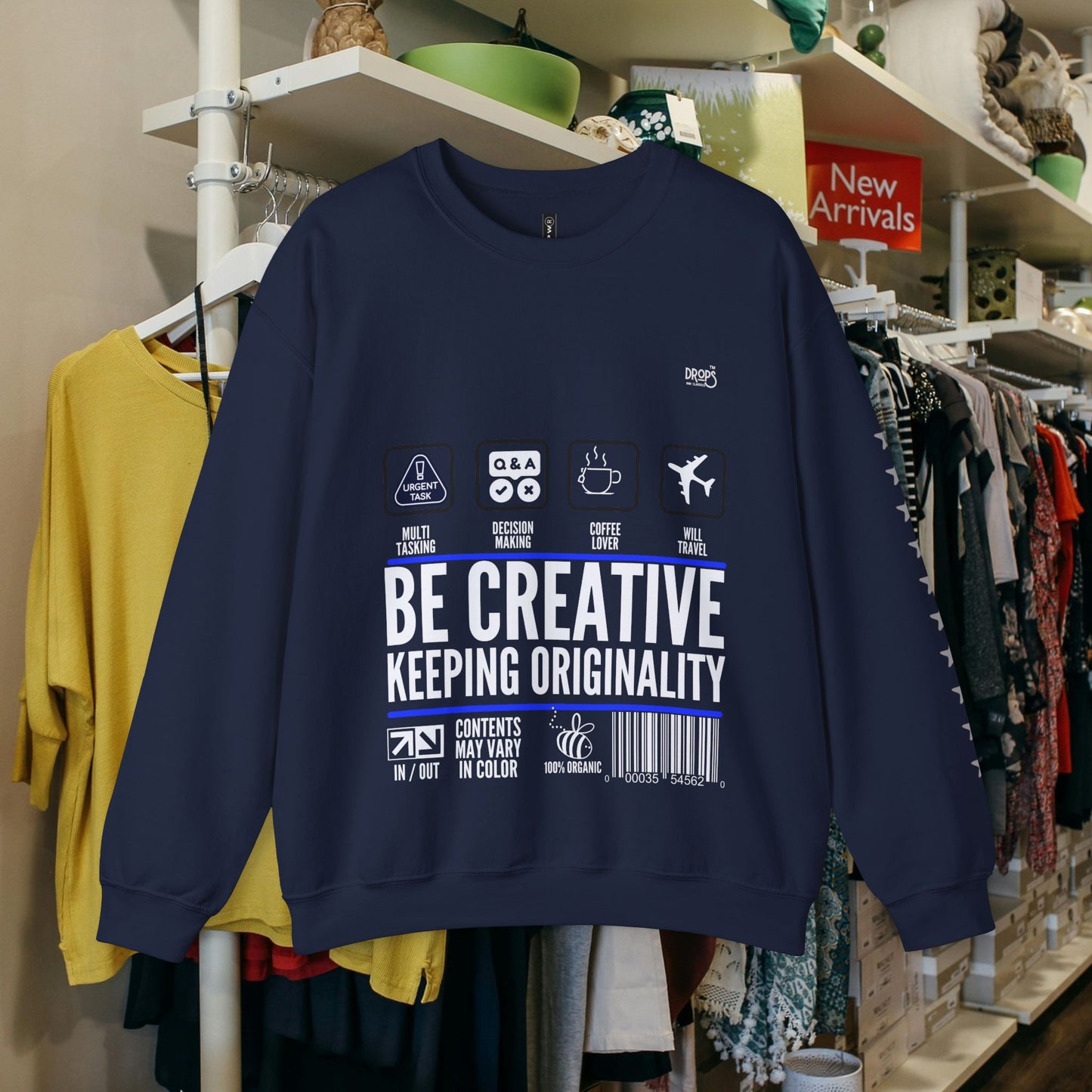 Unisex Heavy Blend™ Crewneck Sweatshirt_ N2 Sports Series UHBCSS PT2WW004_ Limited Edition 'DROPS' Brand Sweatshirt by WesternWaves: