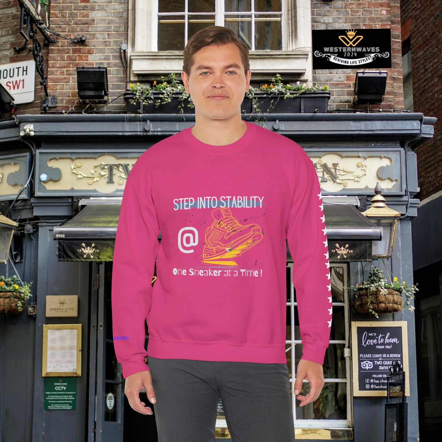 Unisex Heavy Blend™ Crewneck Sweatshirt_ N3+ Series UHBCSS PT2WW033_ Limited Edition Pure Luxury By WesternWaves: