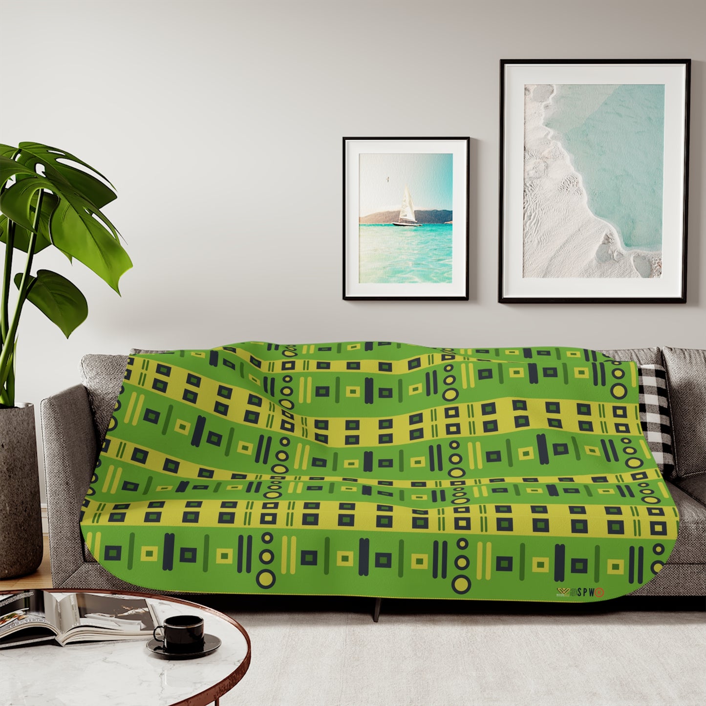 Sherpa Blankets (Two Colors)_ N2 Series SBI2C PT2WW002_ Limited Edition Customizable Design by WesternWaves: