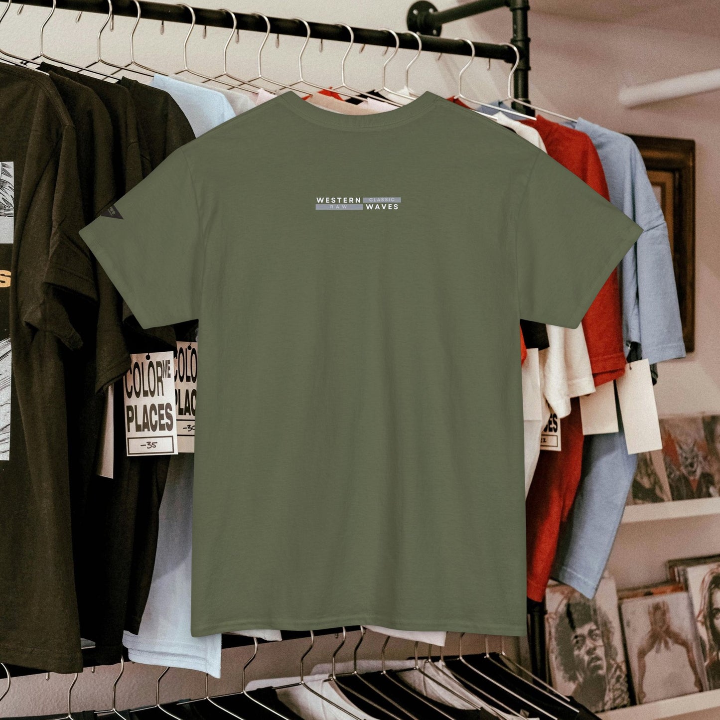Unisex Heavy Cotton Tee_ 20 July 2025_ Limited Edition Unique Summer Wear_ by WesternWaves:
