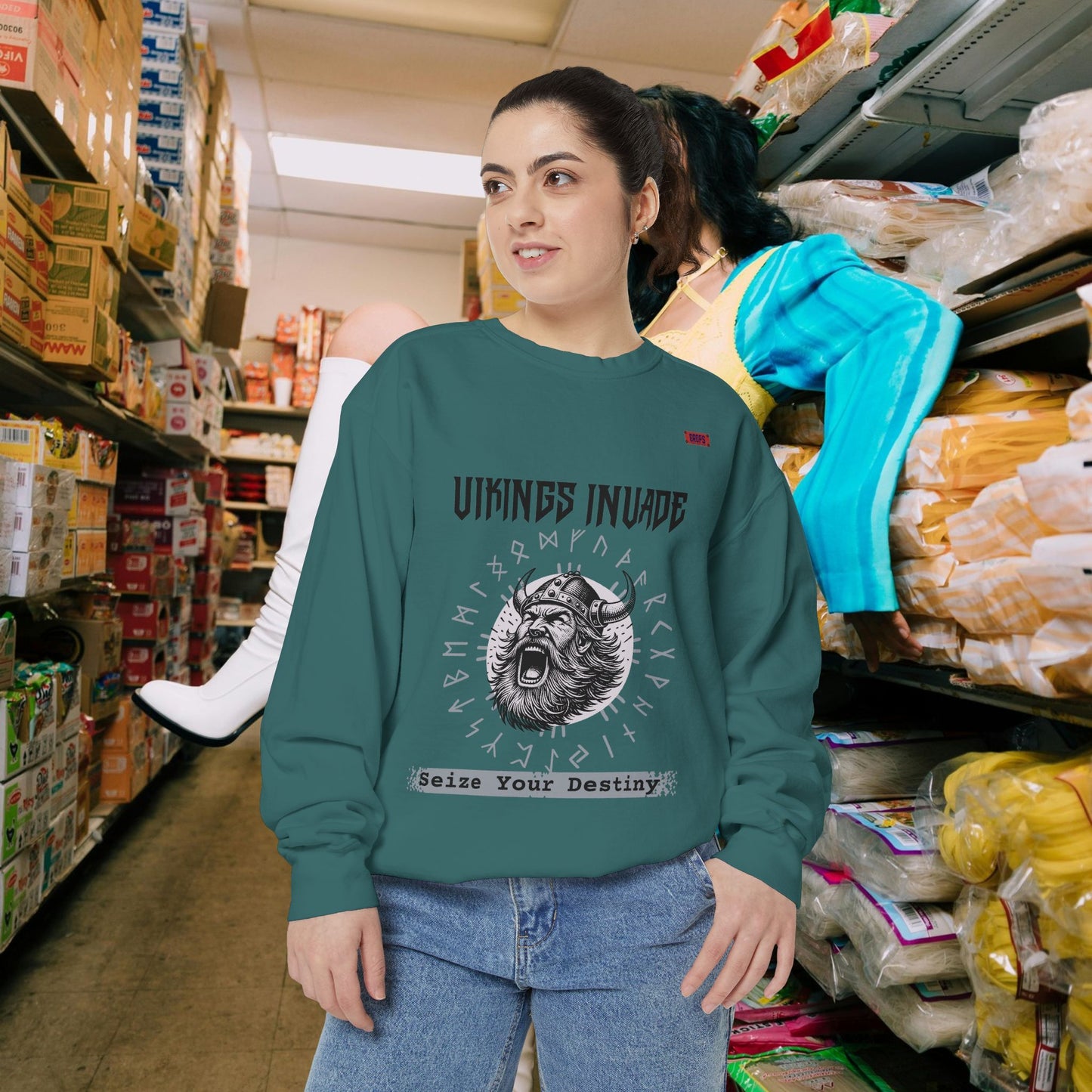 Unisex Garment-dyed Sweatshirt_ Series UWD 063_ Limited Edition Cozy Apparel for Adventurers by WesternWaves: