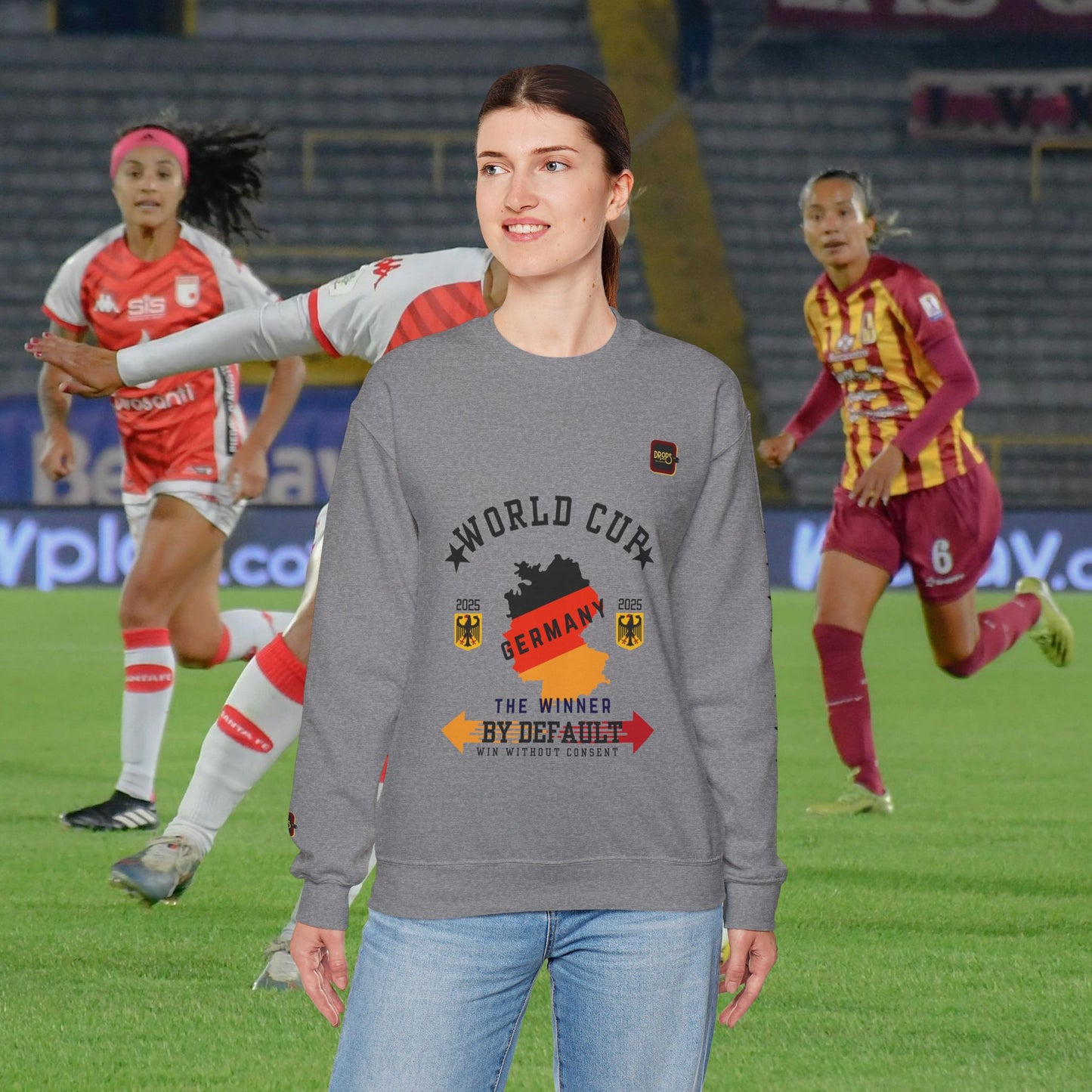 Unisex Sweatshirt_ N7+ Series USSS PT2WW001_ Germany The Winner by Default_ Limited Edition by WesternWaves: