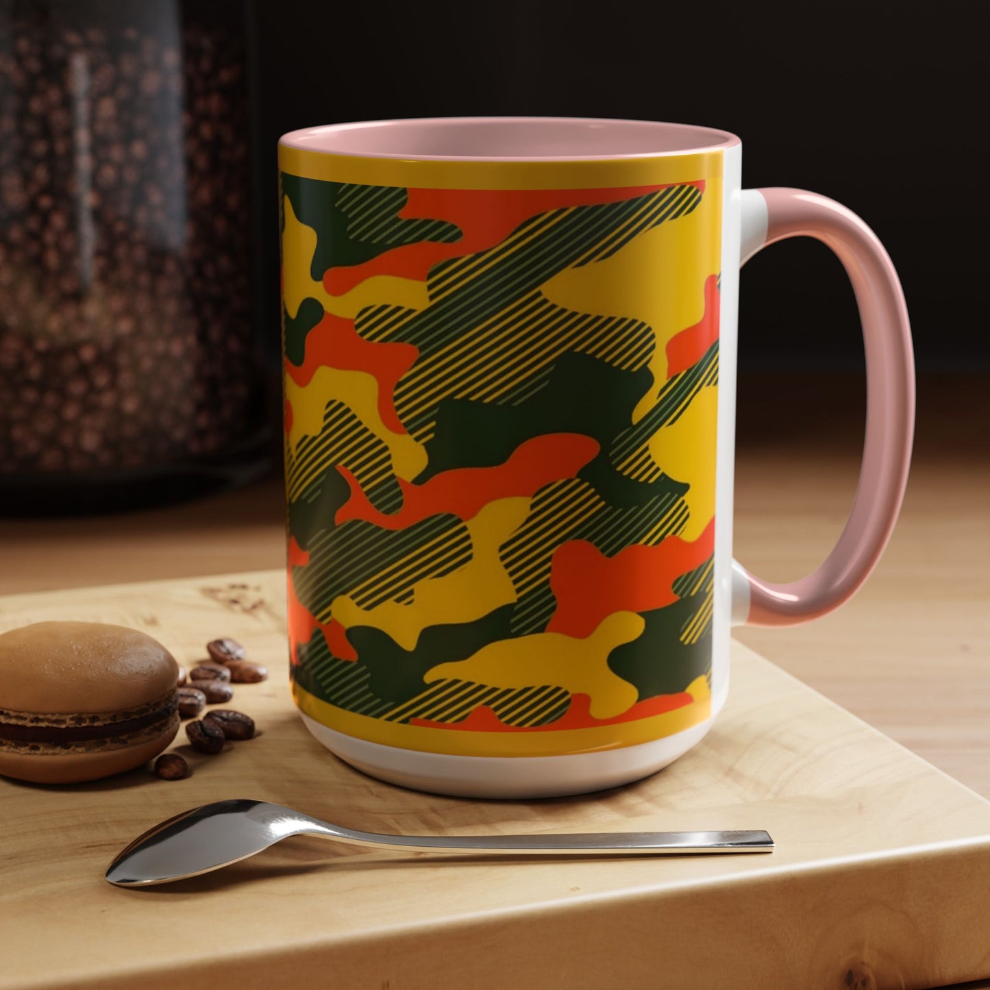 Accent Coffee Mug 11oz, 15 oz_ N2 Series ACM11OZ PT2WW001_ Vibrant Limited Edition Design by WesternWawes