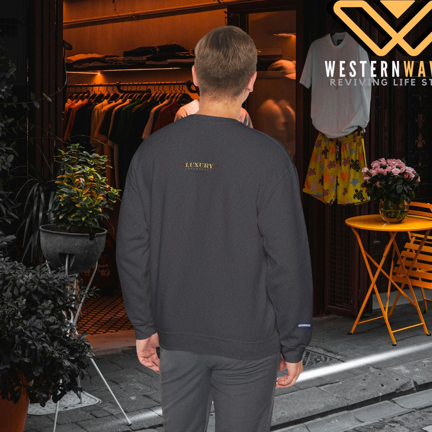 Unisex Heavy Blend™ Crewneck Sweatshirt_ N+ Series UHBCSS PT2WW028_ Limited Edition by WesternWaves: