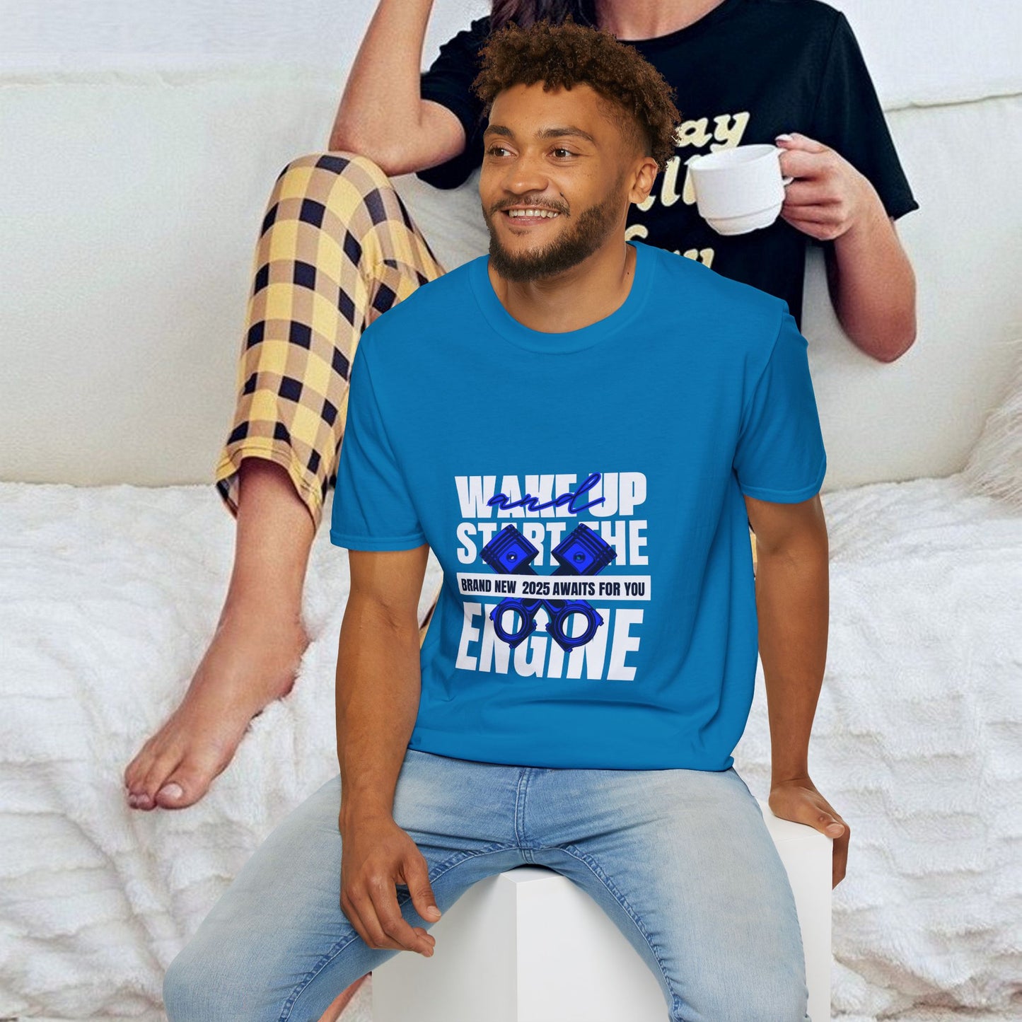 Unisex Softstyle T-Shirt_ N3+ Series USSTS FT2WW004_ Redefine Relaxation Limited Edition by WesternWaves: