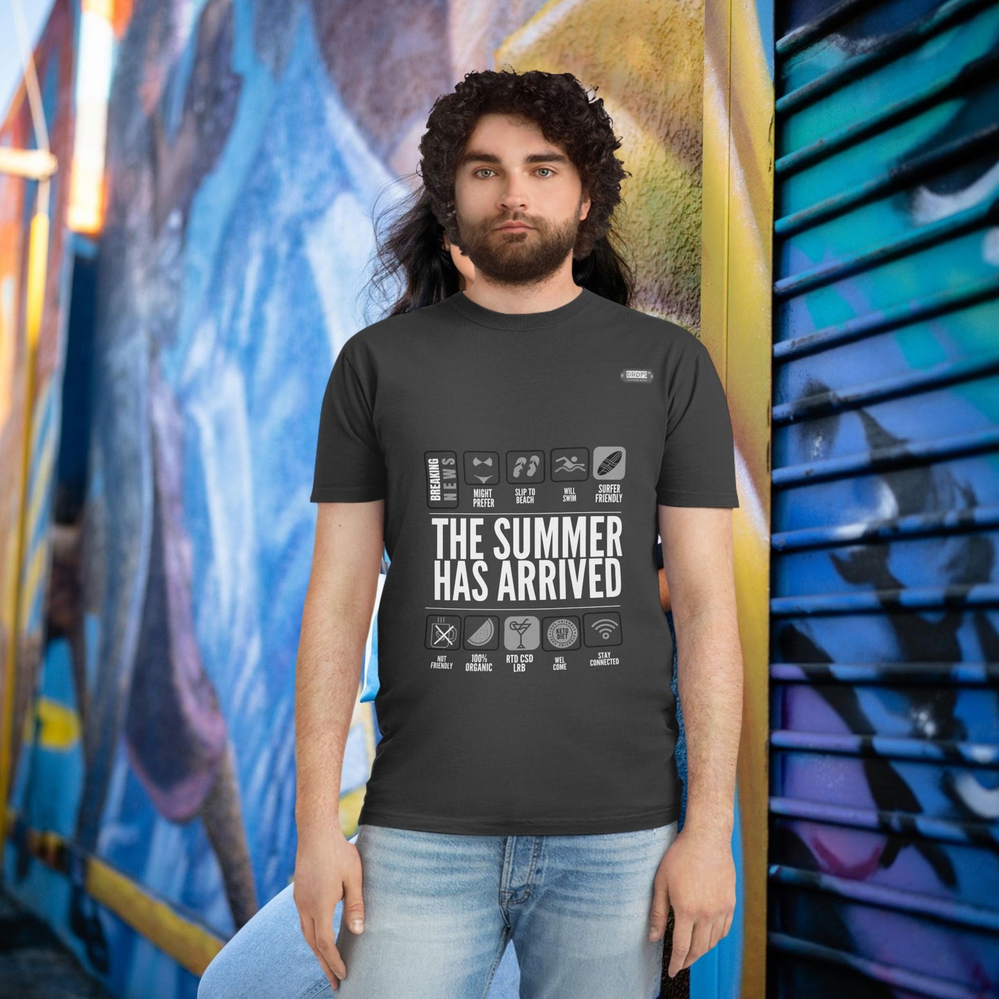 Unisex Faded Shirt_ N8* Series USFADEDSHIRT PT2WW001_ Limited Edition Warm Vibes by WesternWaves: