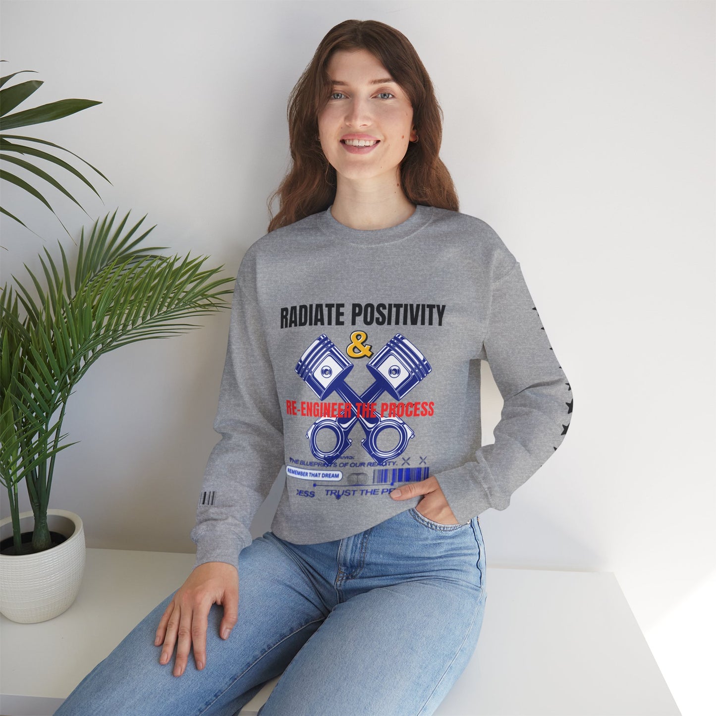 Unisex Heavy Blend™ Crewneck Sweatshirt_ N2+ Series UHBCSS PT2WW003_ Limited Edition Pure Luxury by WesternWaves: