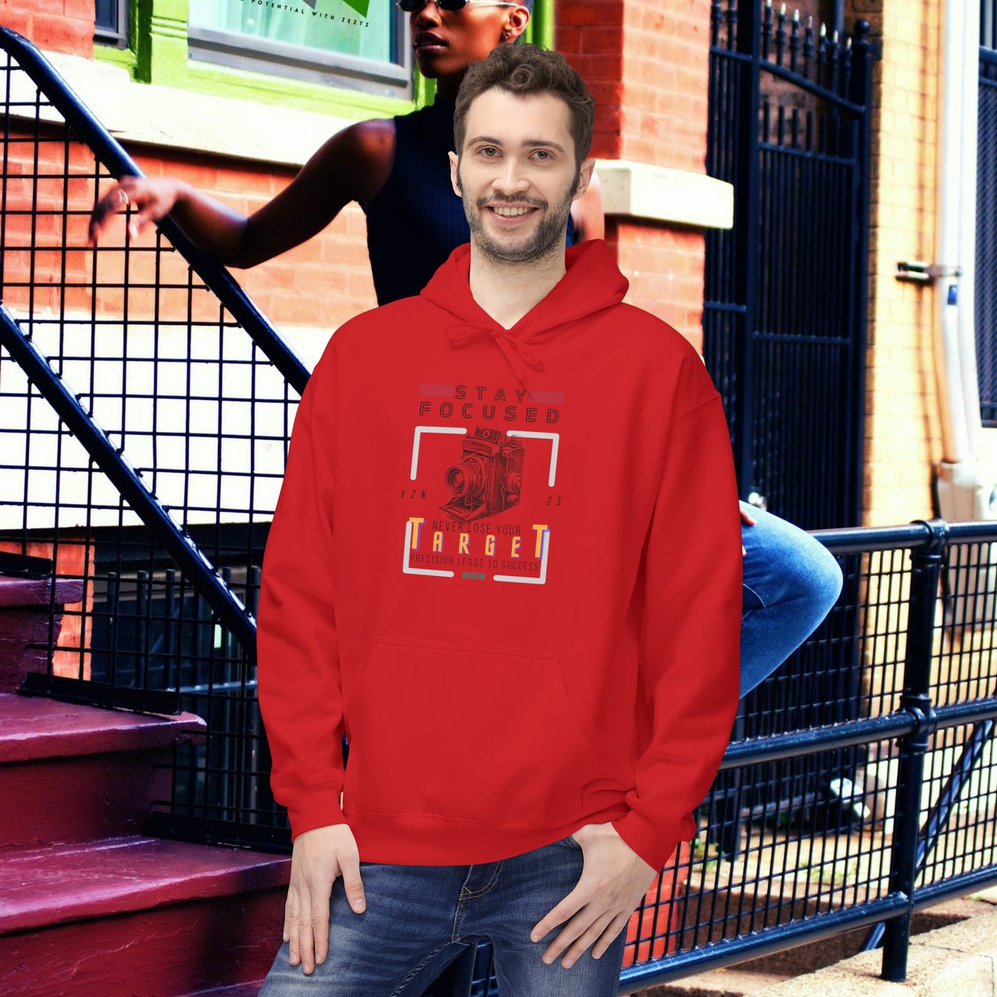 Unisex Midweight Softstyle Fleece Hoodie_ N3+ Series USMWSSFH PT2WW006_ Limited Edition Luxuriously Soft 100% Cotton Face by WesternWaves: