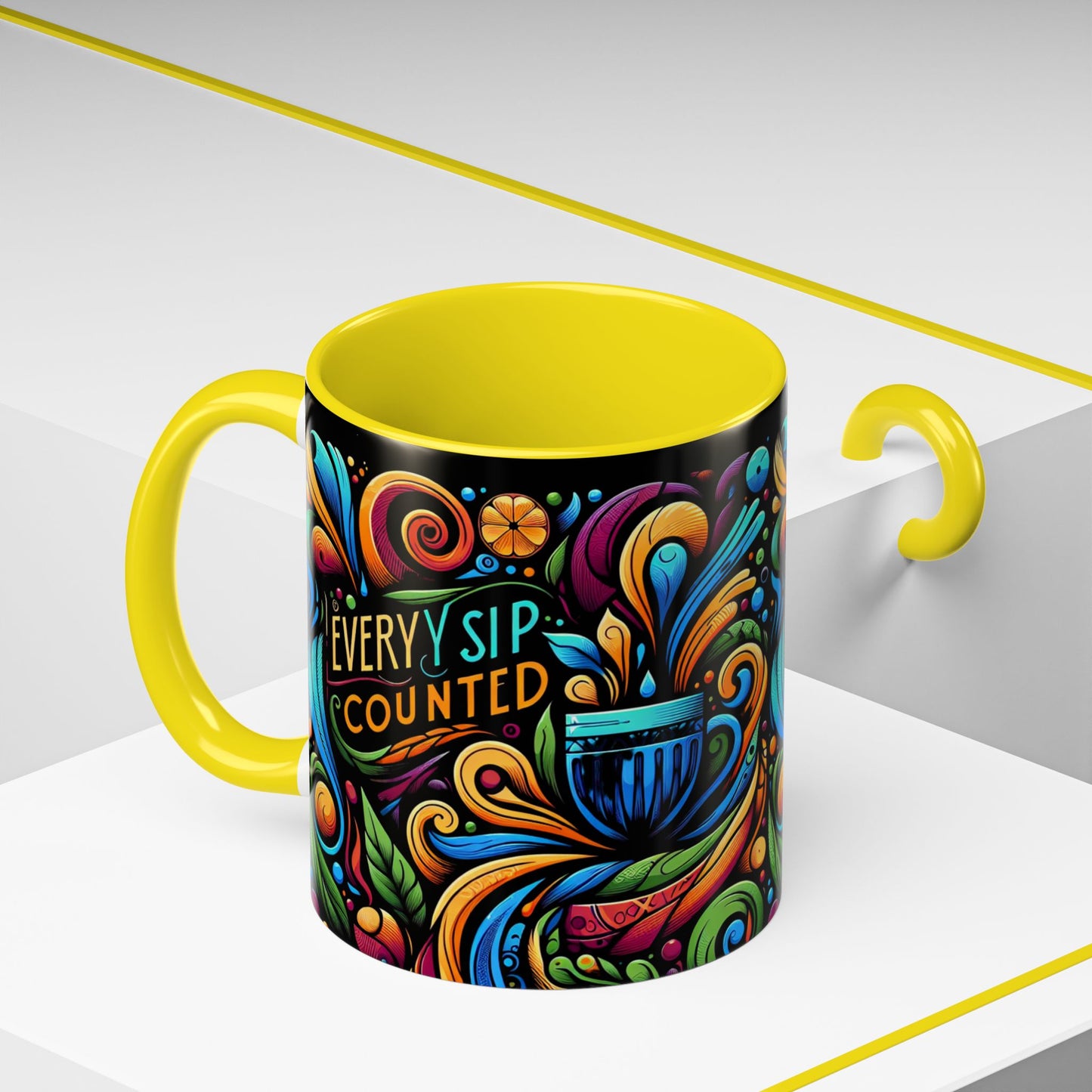 Accent Coffee Mug 11_ N3* Series ACM11OZ PT2WW022_ Limited Edition Perfect Blend of Style by WesternWaves: