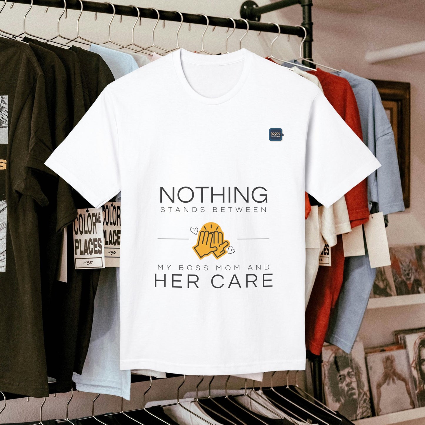 Unisex Midweight T-shirt, Made in USA_ N+ Series UMTS PT2WW007_ Limited Edition Design by WesternWaves: