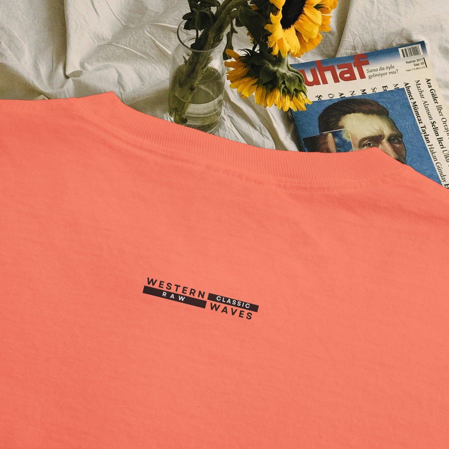 Unisex Garment-Dyed Pocket T-Shirt_ N3+ Series USGDPTS PT2WW001_ Limited Edition Raw Classic by WesternWaves: