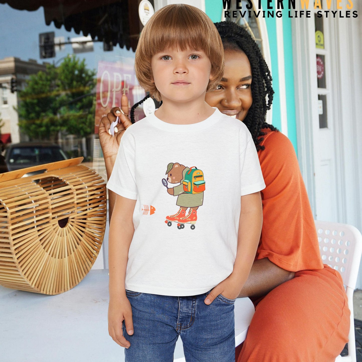 Heavy Cotton™ Toddler T-shirt - N5 Series HCT PT2BC010_ Eco-Friendly Comfort of Limited Edition of WesternWaves: