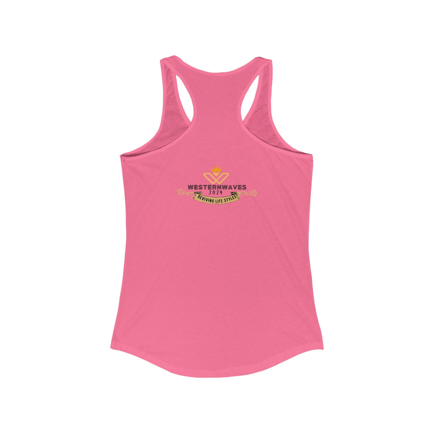 Women's Ideal Racerback Tank_ N2+ Series WIRBT PT2WW004_ Limited Edition Design for Comfort and Style by WesternWaves: