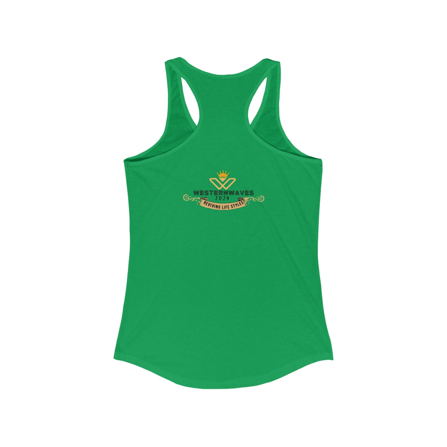 Women's Ideal Racerback Tank_ N2+ Series WIRBT PT2WW004_ Limited Edition Design for Comfort and Style by WesternWaves: