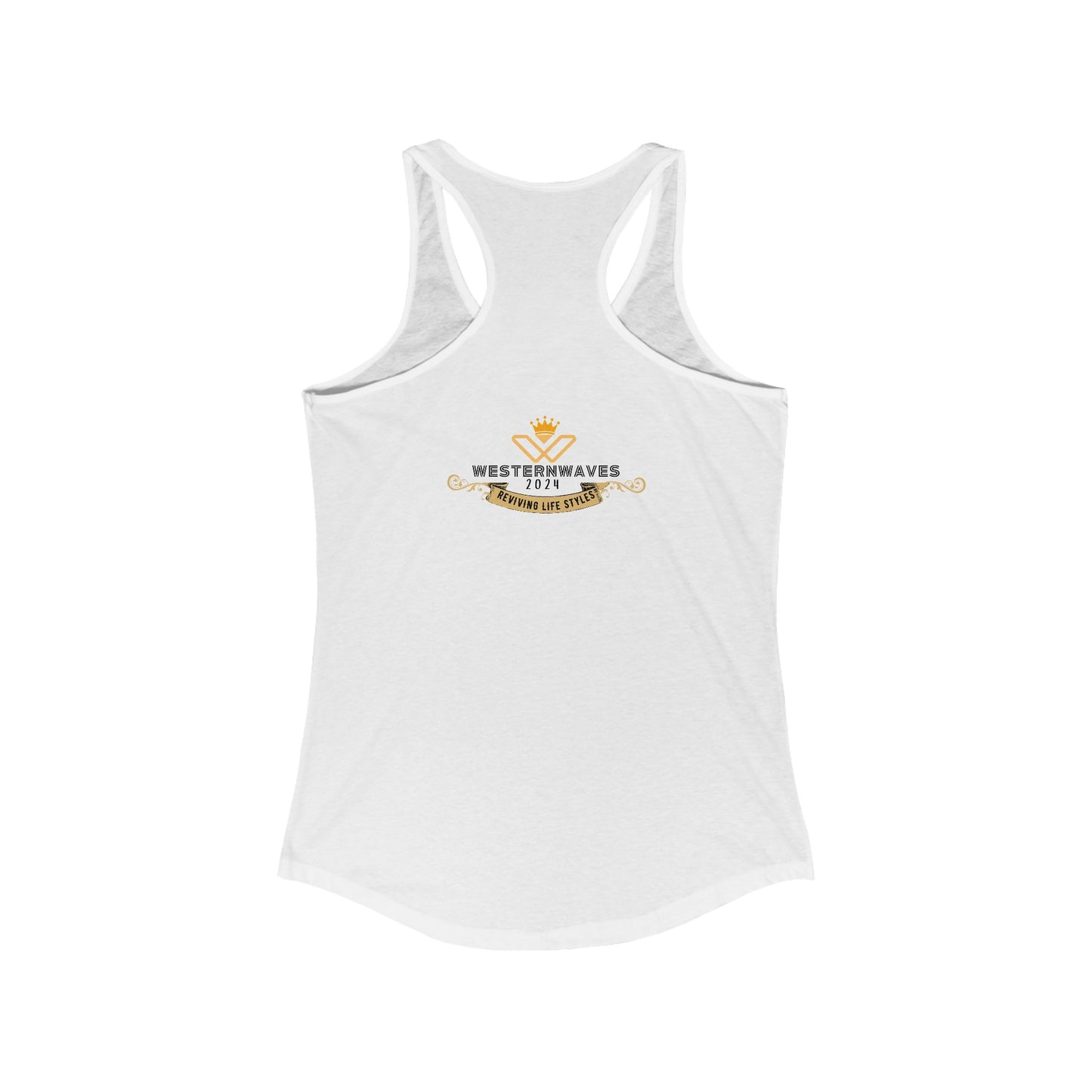 Women's Ideal Racerback Tank_ N2+ Series WIRBT PT2WW004_ Limited Edition Design for Comfort and Style by WesternWaves:
