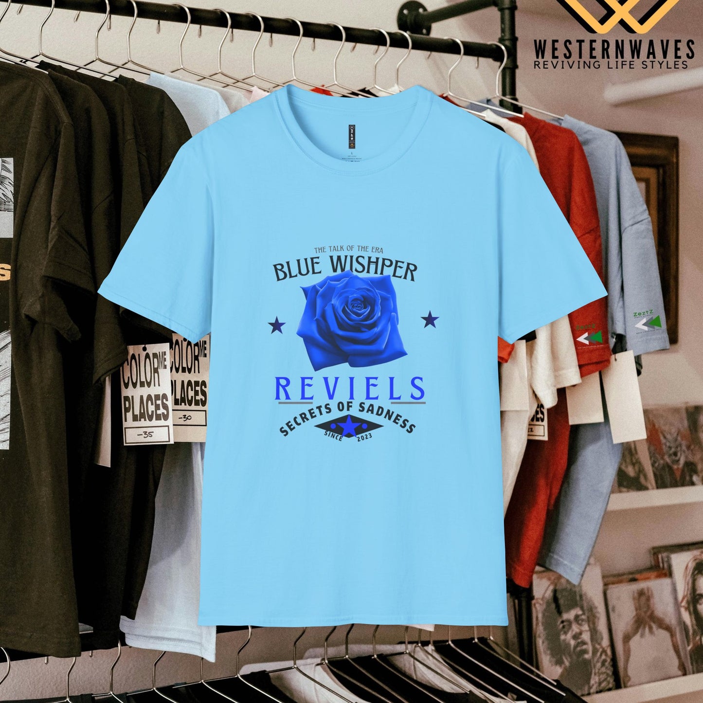 Unisex Softstyle T-Shirt_ N3+ Series USSTS FT2WW005_ Limited Edition Redefines & Relaxation by WesternWaves: