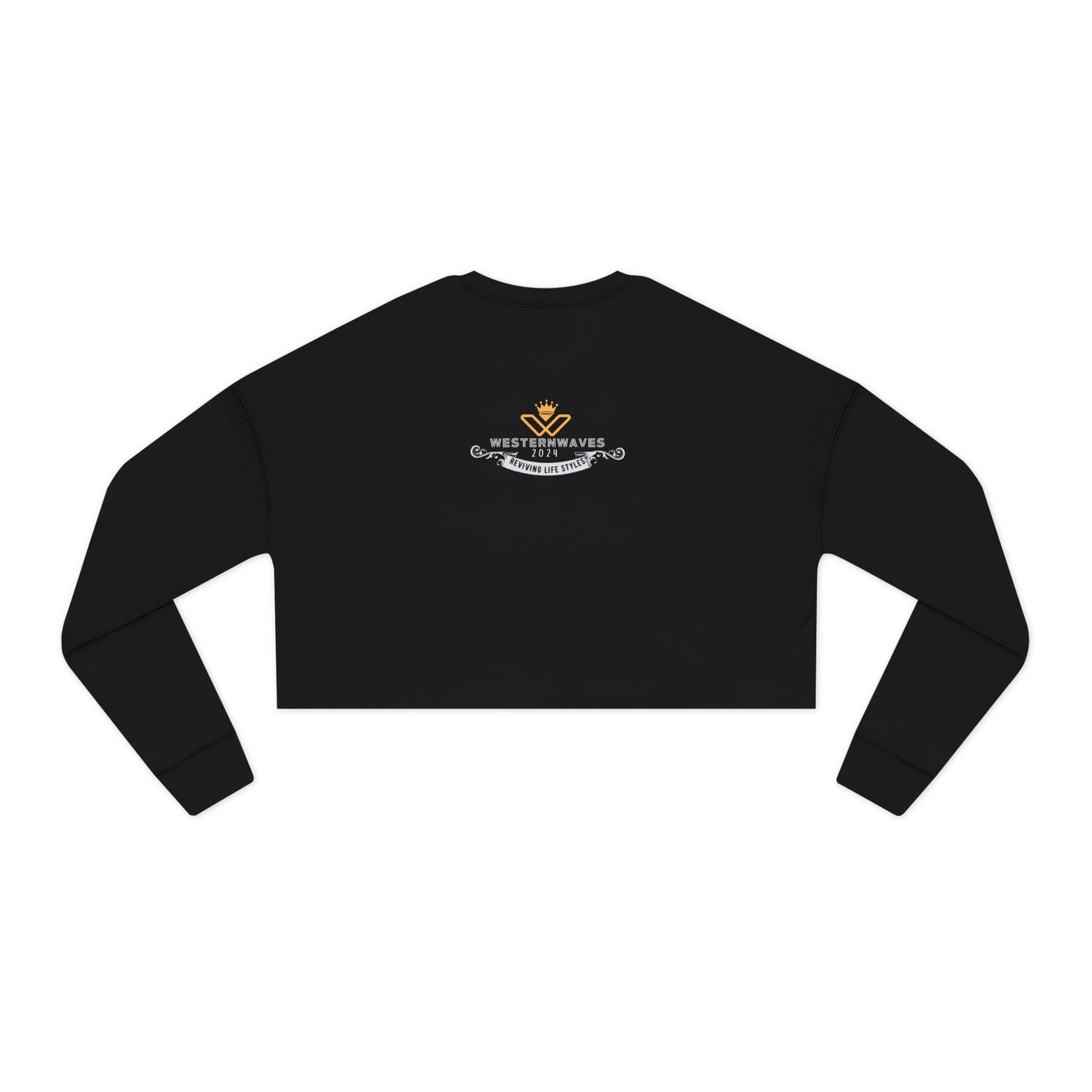Women's Cropped Sweatshirt_ N3+ Series WCSS PT2WW003_ Limited Edition Utmost Comfort by WesternWaves: