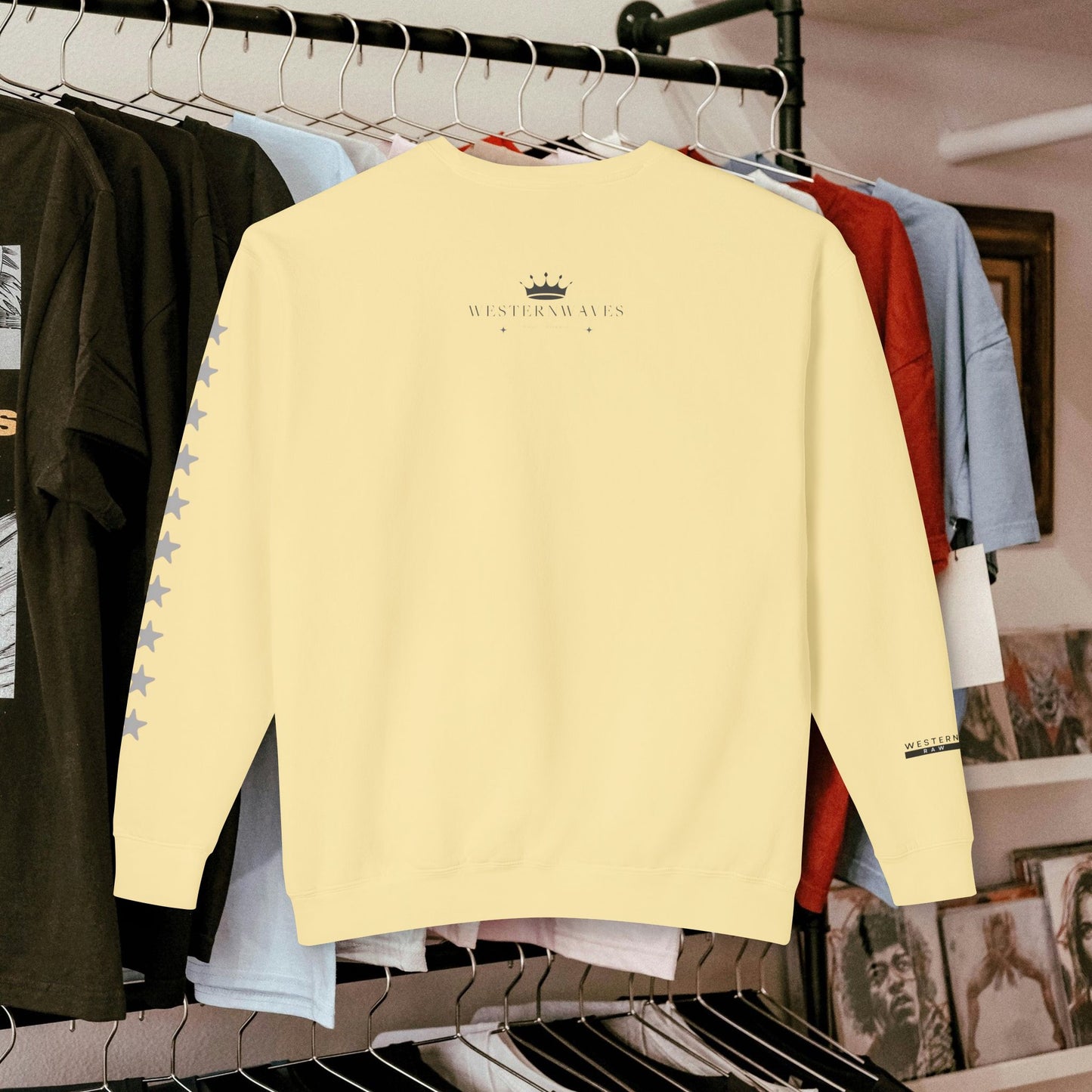 Unisex Lightweight Sweatshirt_ N7+ Series USLWSS PT2WW001_ Limited Edition by WesternWaves: