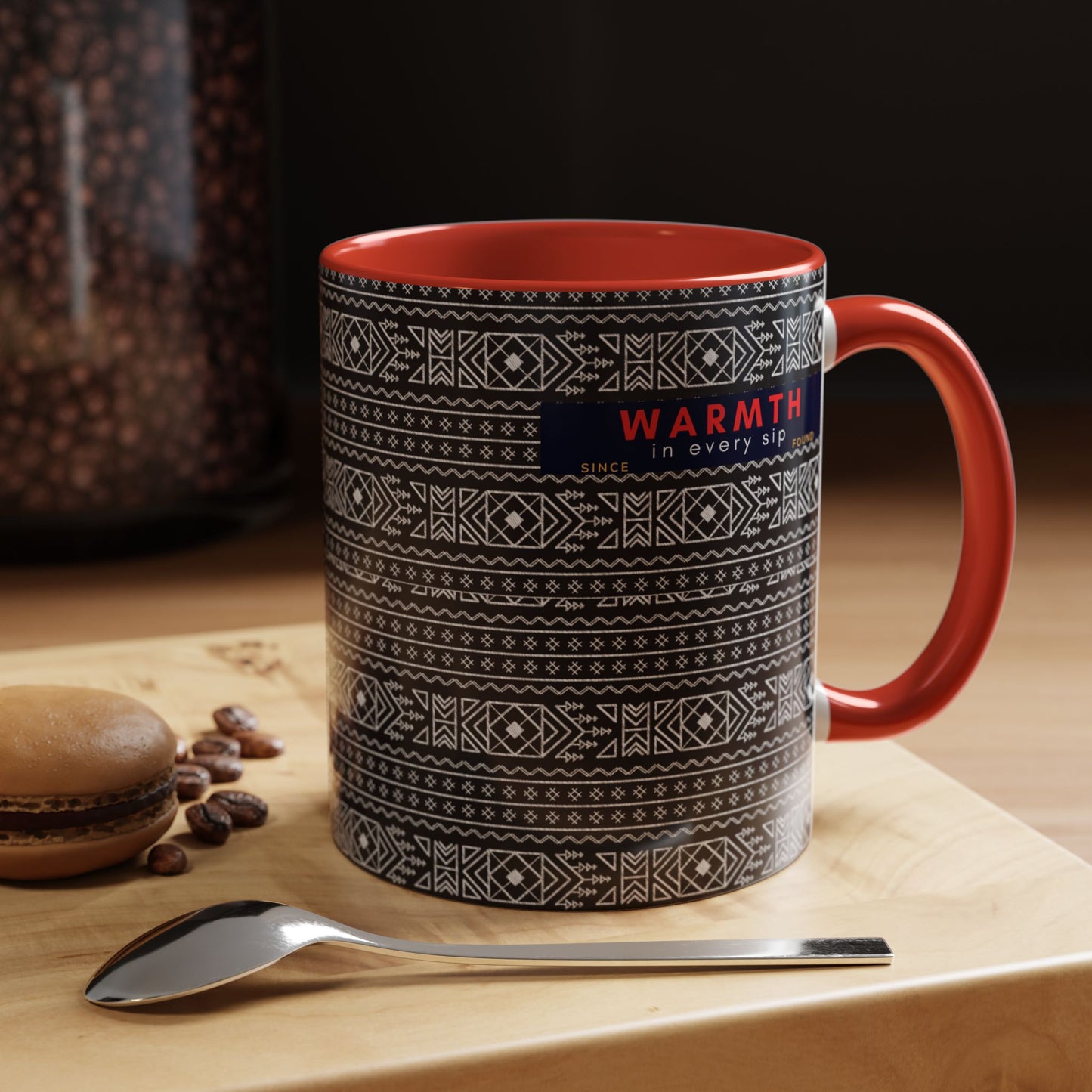 Accent Coffee Mug 11, 15oz_ N2 Series ACM11OZ PT2WW007_ Vibrant Limited Edition Design by WesternWawes: