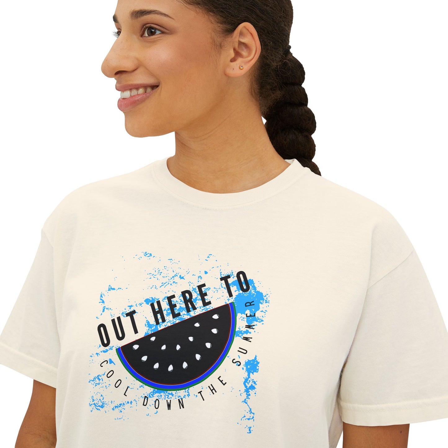 Women's Boxy Tee – N Series WBTEE PT2WW003_ limited edition Ethical Cotton Comfort by WesternWaves:
