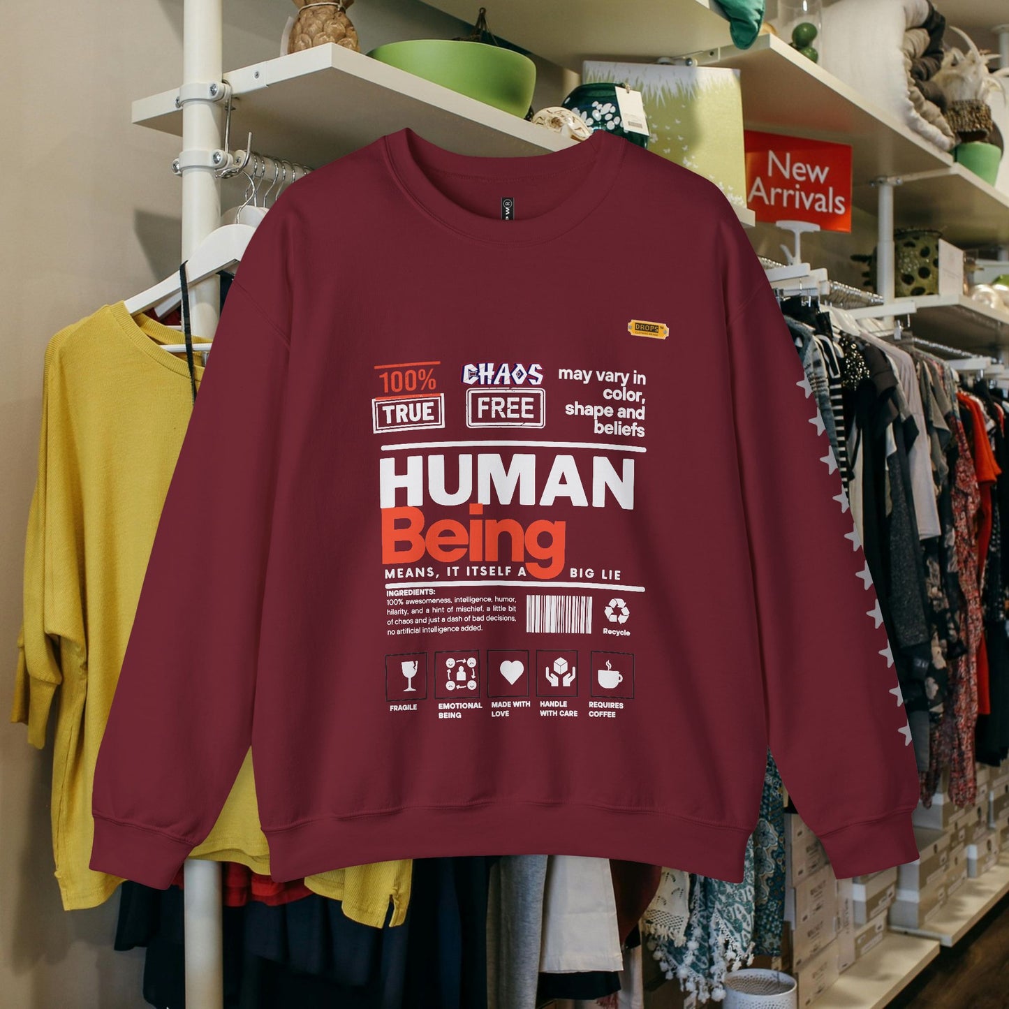 Unisex Heavy Blend™ Crewneck Sweatshirt_ N2 Series UHBCSS PT2WW019_ Limited Edition Pure Luxury By WesternWaves: