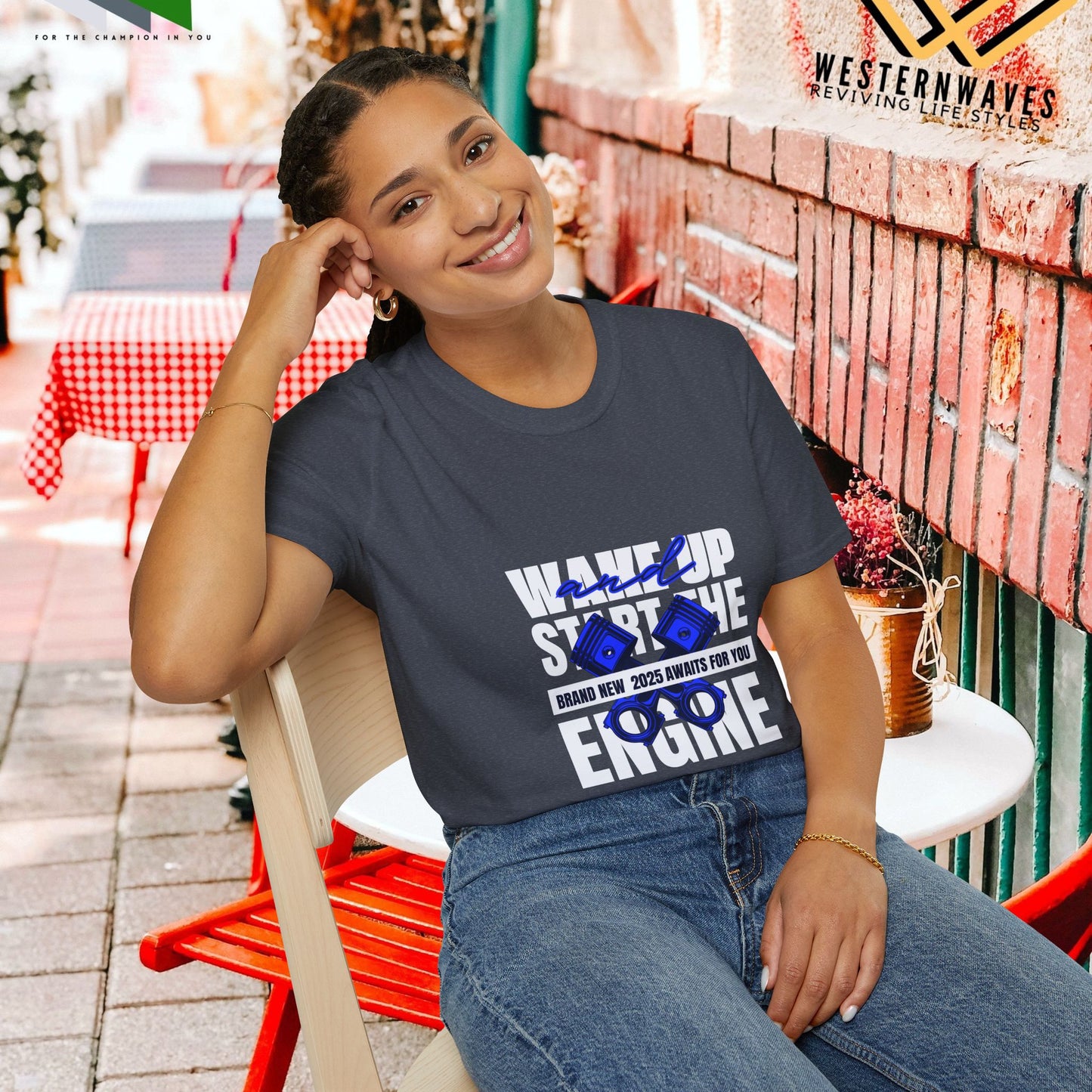 Unisex Softstyle T-Shirt_ N3+ Series USSTS FT2WW004_ Redefine Relaxation Limited Edition by WesternWaves: