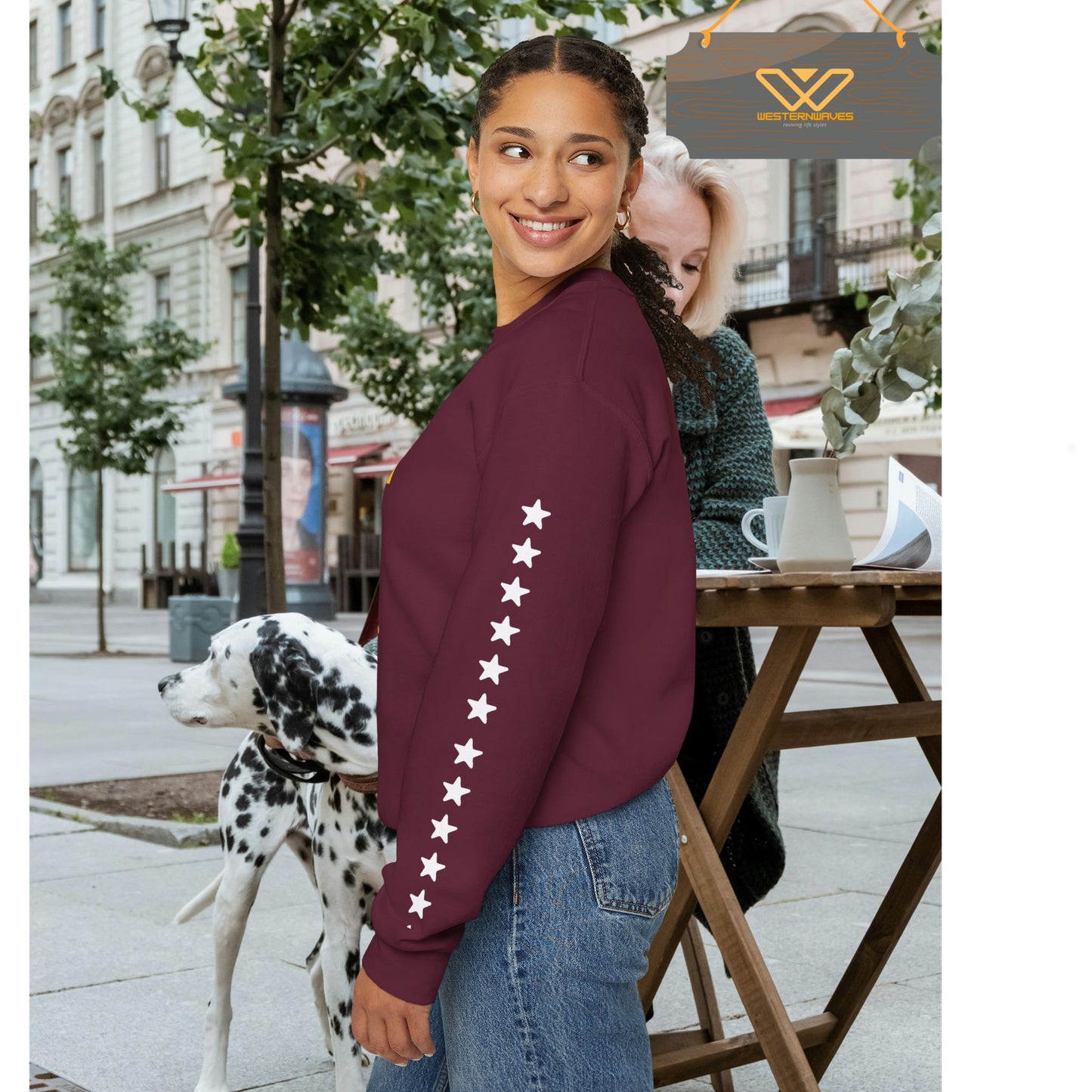 Unisex Heavy Blend™ Crewneck Sweatshirt_ N3+ Series UHBCSS PT2WW005_ Limited Edition Pure Luxury By WesternWaves: