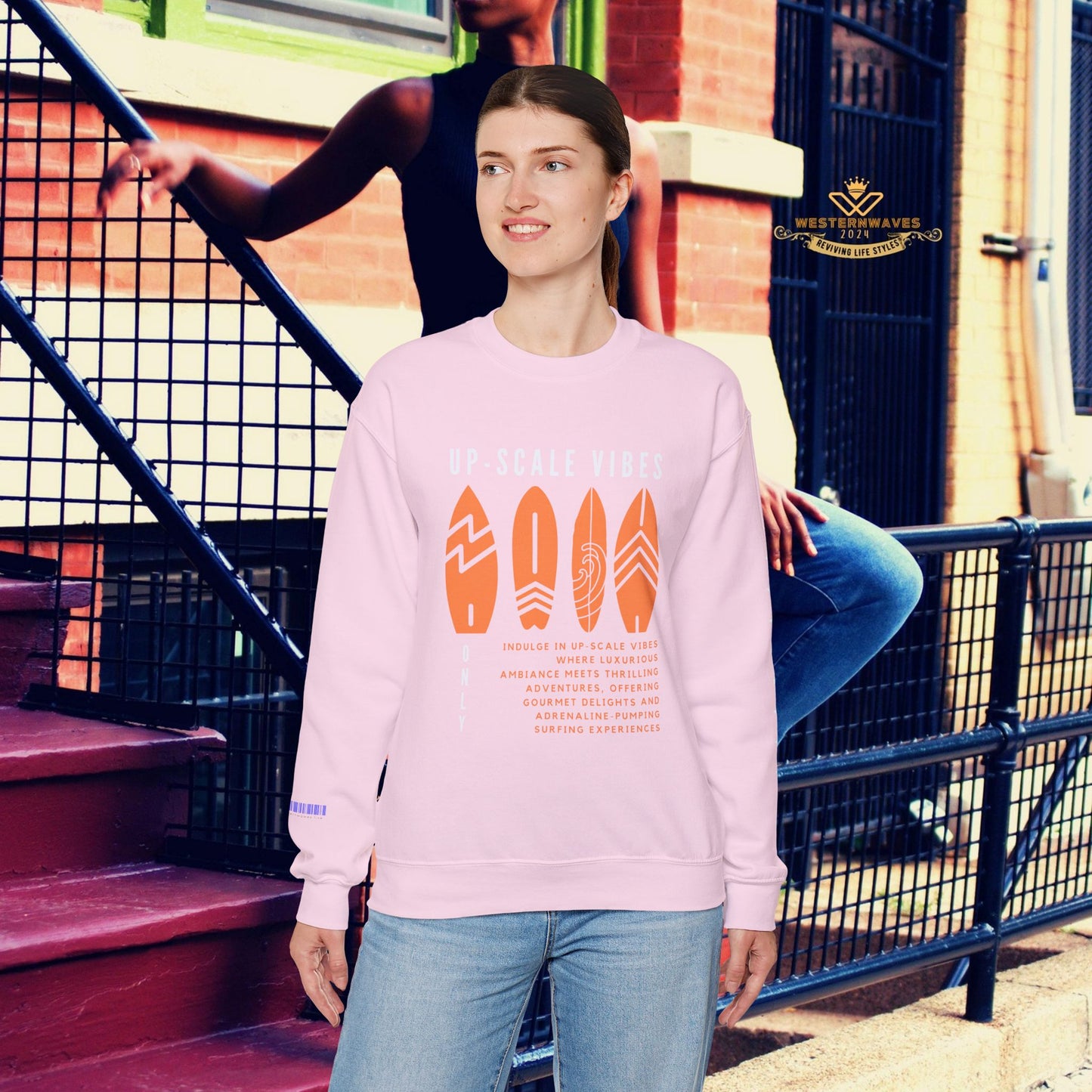 Unisex Heavy Blend™ Crewneck Sweatshirt_ N3+ Series UHBCSS PT2WW009_ Limited Edition Pure Luxury by WesternWaves: