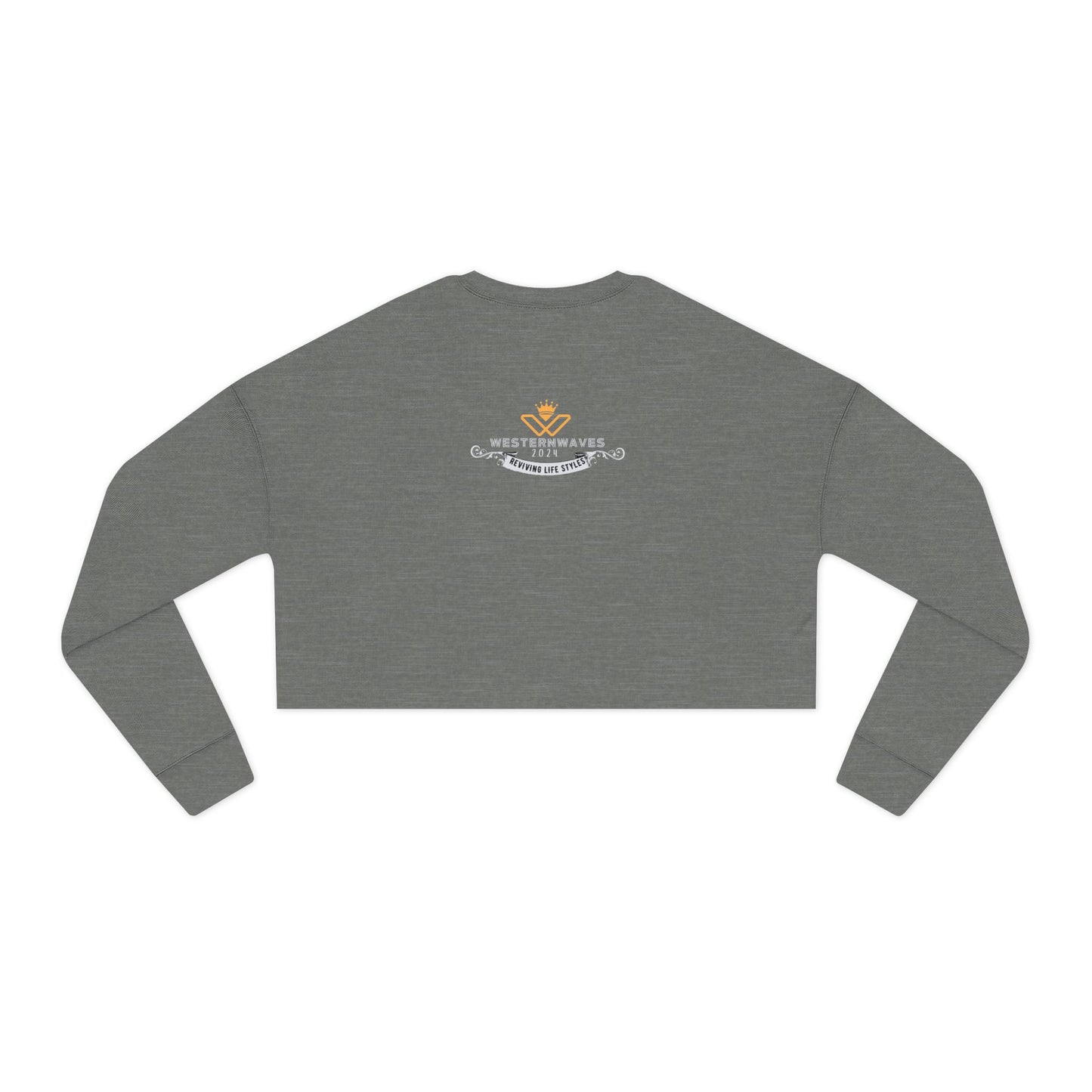 Women's Cropped Sweatshirt_ N3+ Series WCSS PT2WW003_ Limited Edition Utmost Comfort by WesternWaves: