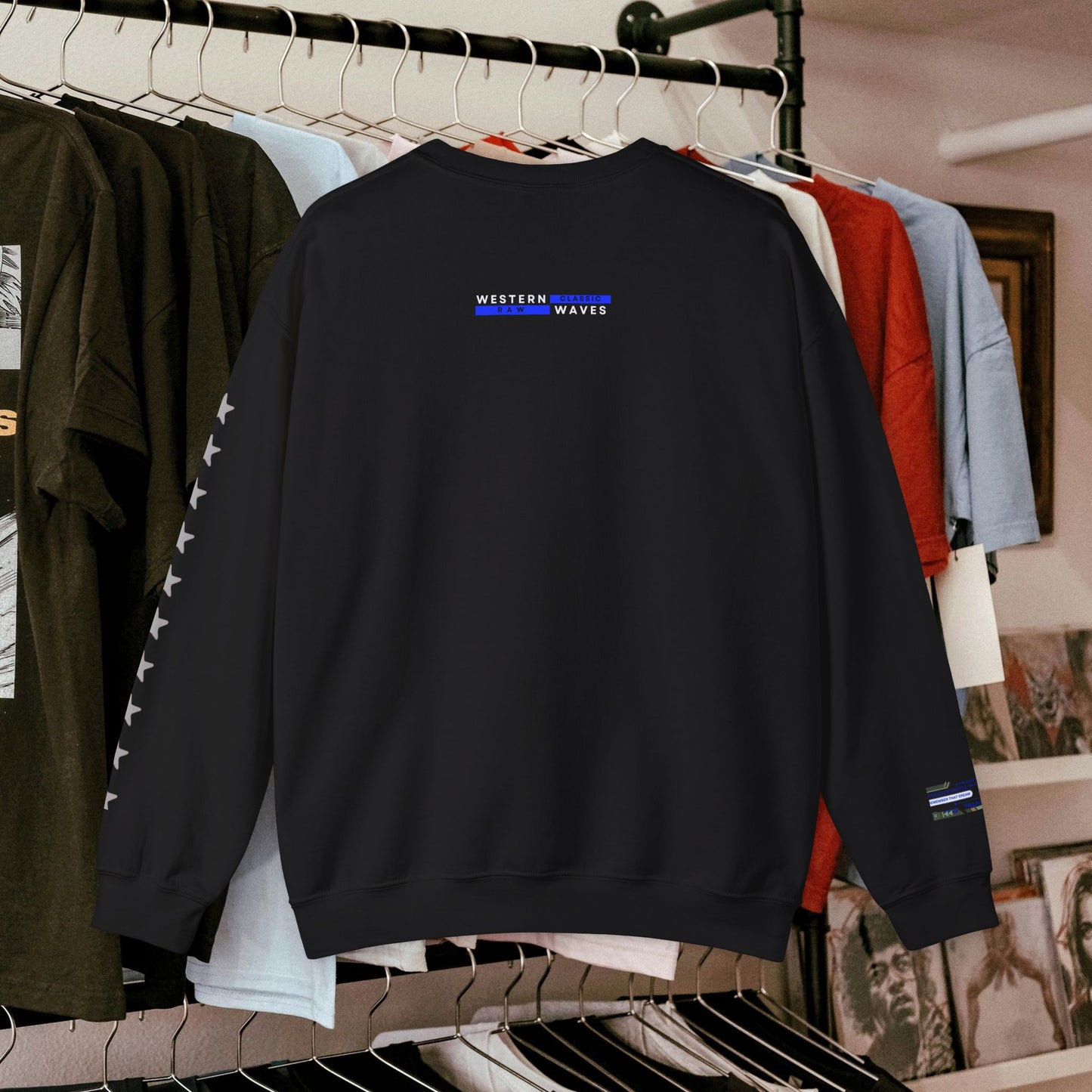Unisex Heavy Blend™ Crewneck Sweatshirt_ N2+ Series UHBCSS PT2WW037_ Limited Edition Pure Luxury By WesternWaves: