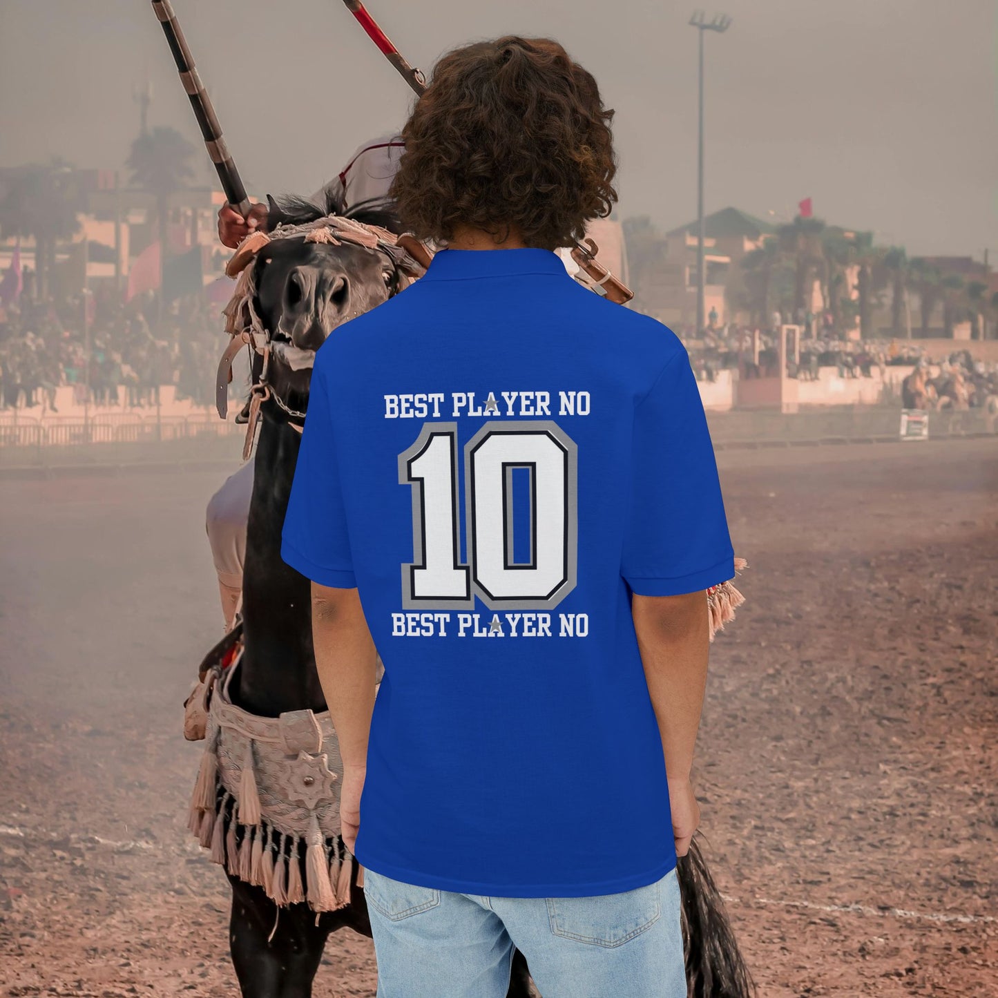 Men's Piqué Polo Classic Shirt – N2 Series MPPOLOCS PT2WW003_ Limited Edition Timeless Elegance of ‘Zeztz' Sports Brand by WesternWaves: