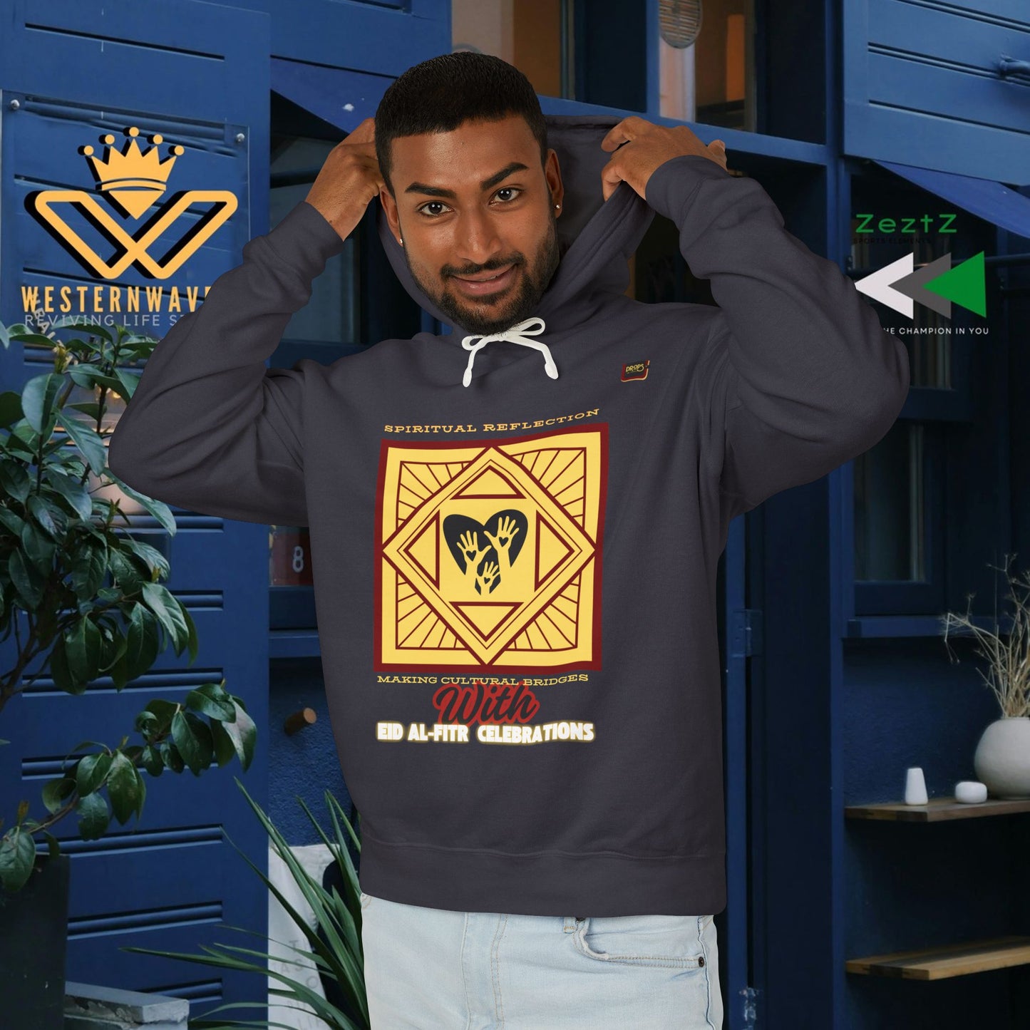 Unisex Lightweight Hooded Sweatshirt – N2+ Series USLWHSS PT2WW023_ Limited Edition Crafted Comfort by WesternWaves: