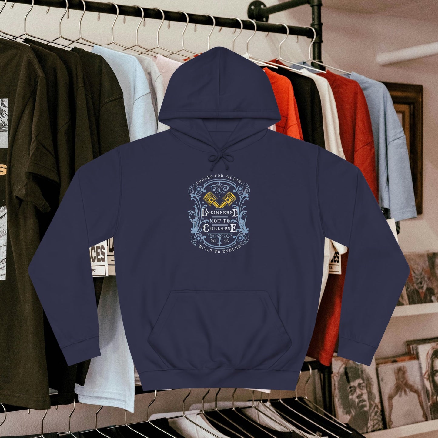 Unisex College Hoodie_ N3+ Series SCH PT2WW004_ Limited Edition Timeless Unisex Design by WesternWaves: